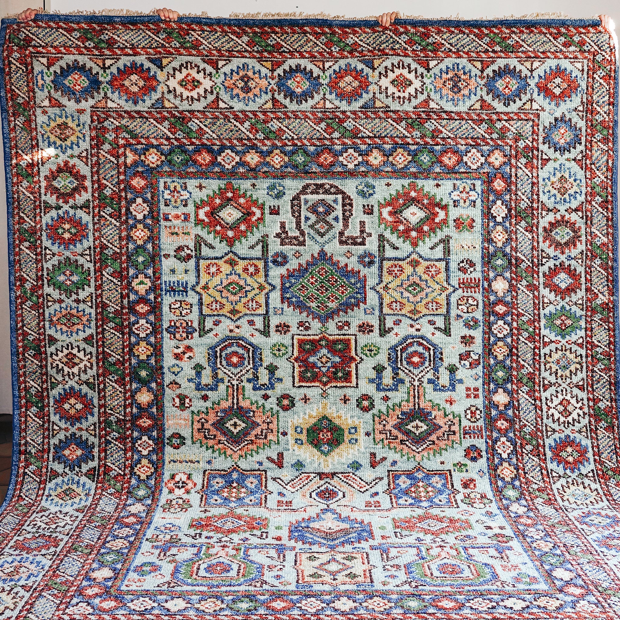 Tapis noués en laine