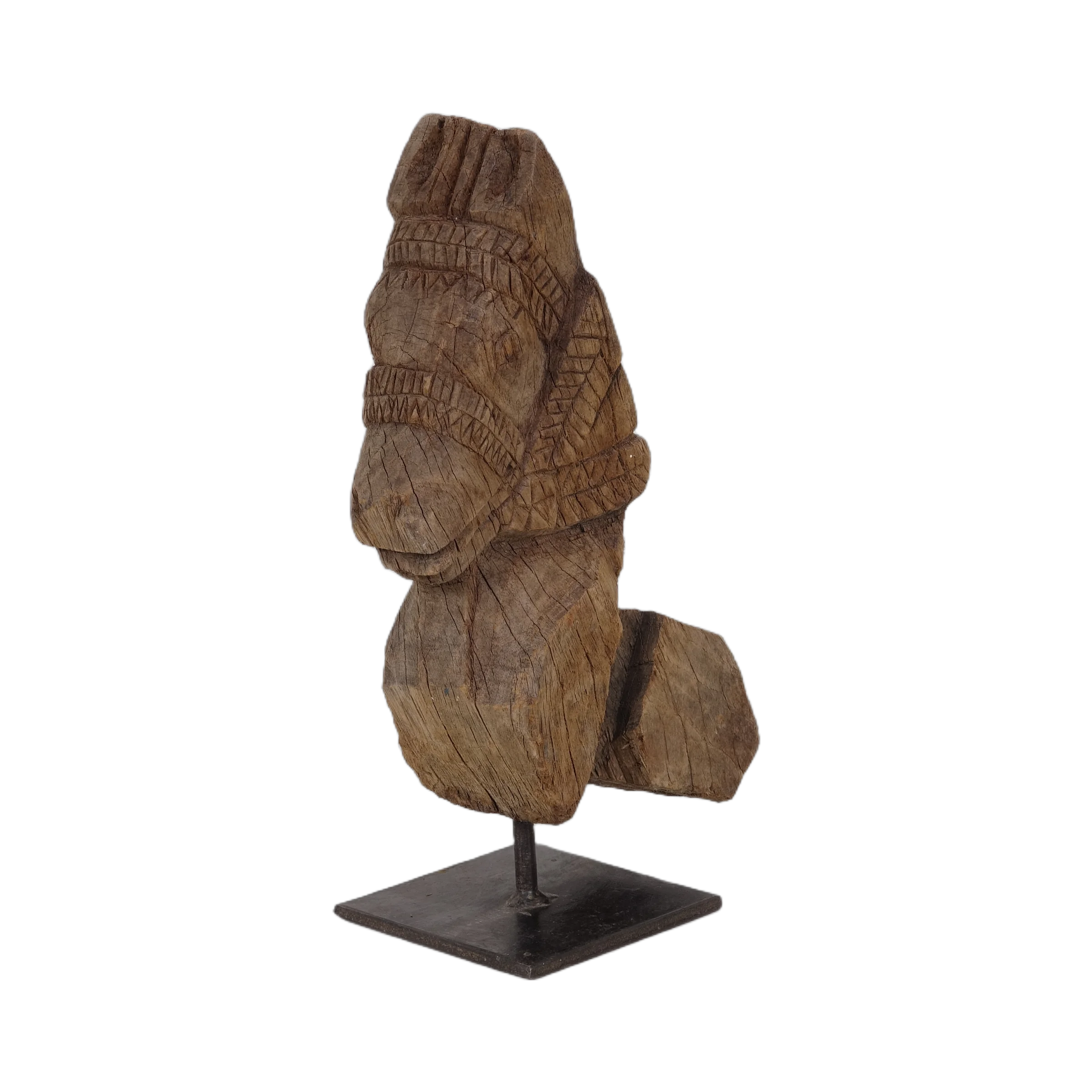 Tejas - Protomé de cheval en bois n°13