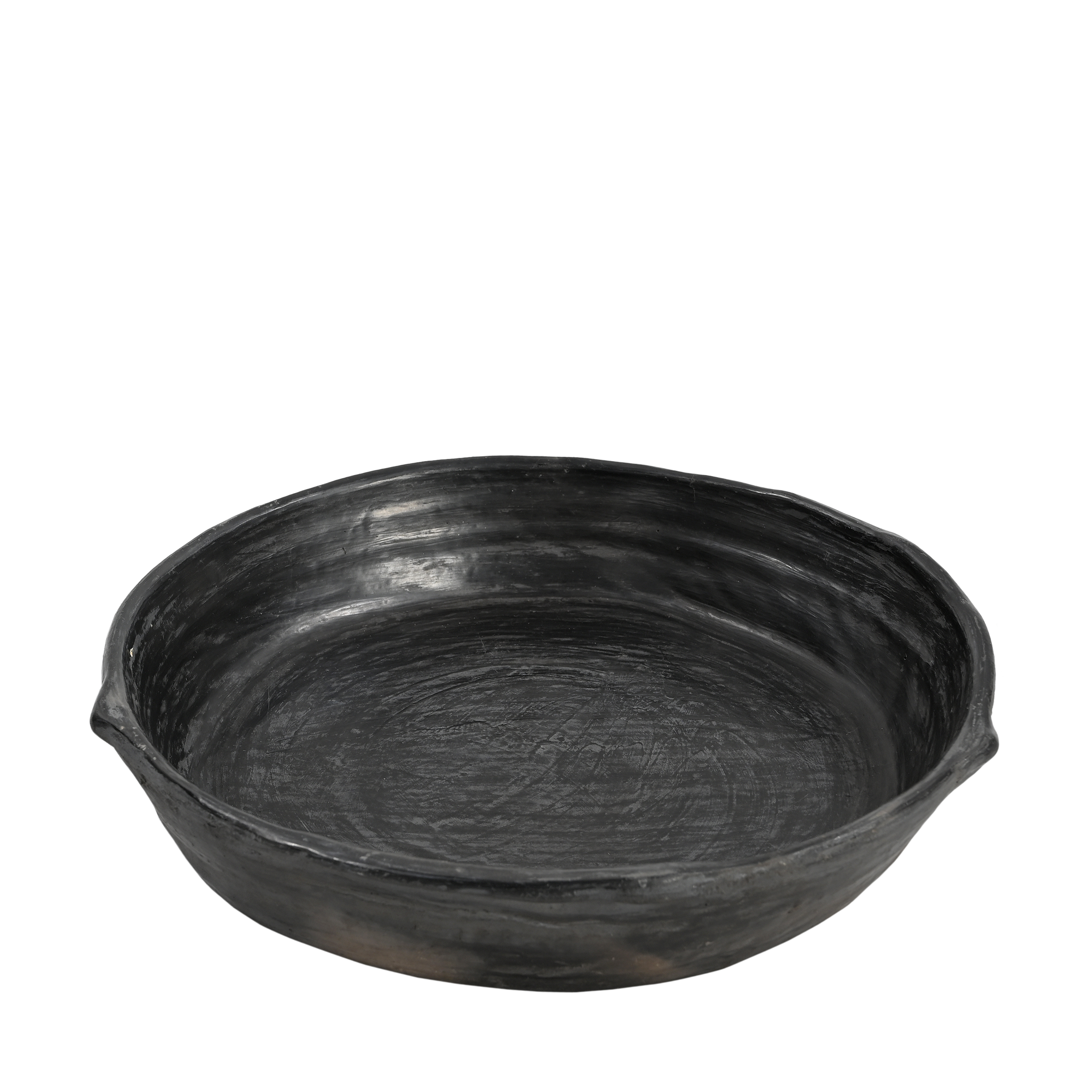 Ekdori - Plat en terre cuite noire (petit)