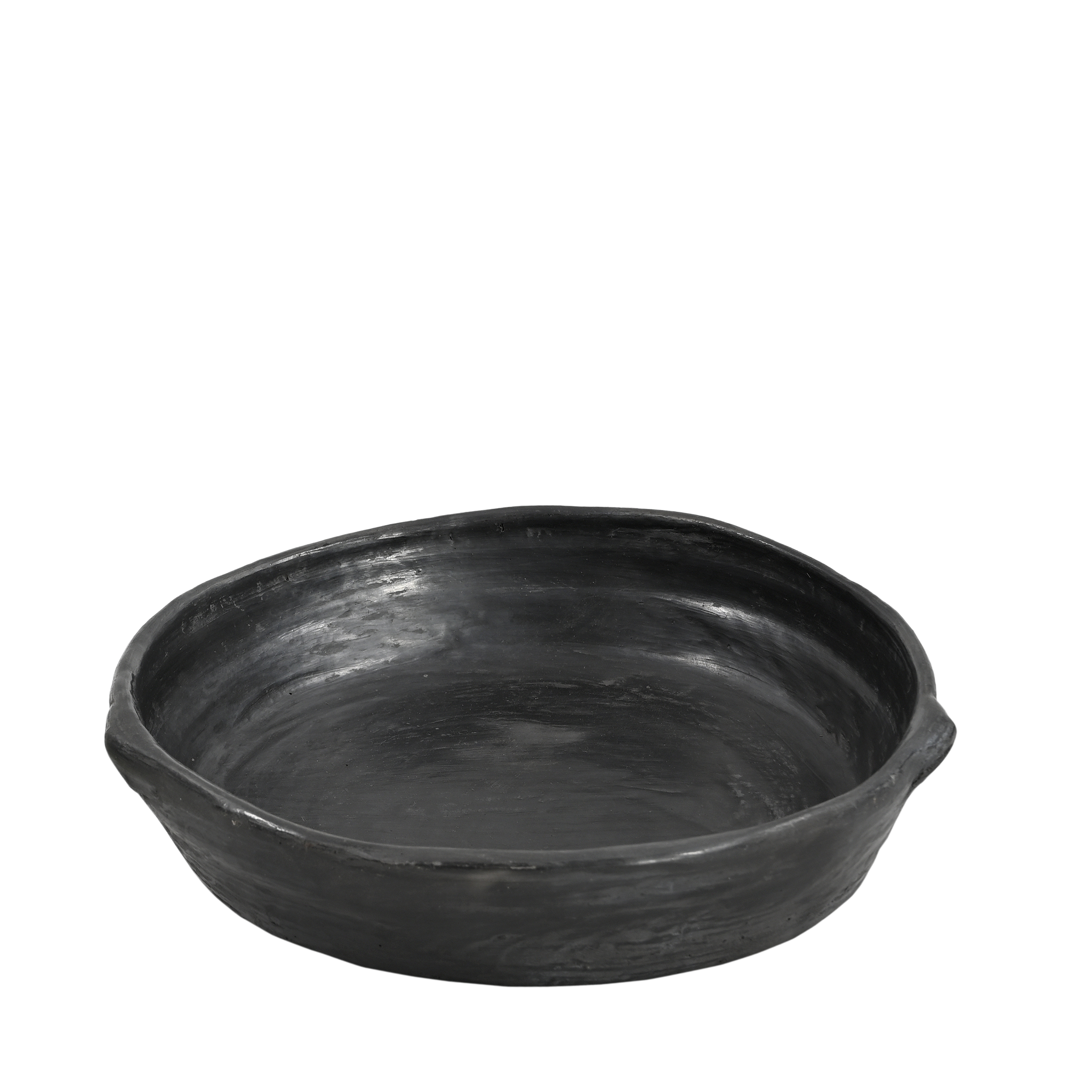 Ekdori - Plat en terre cuite noire (moyen)
