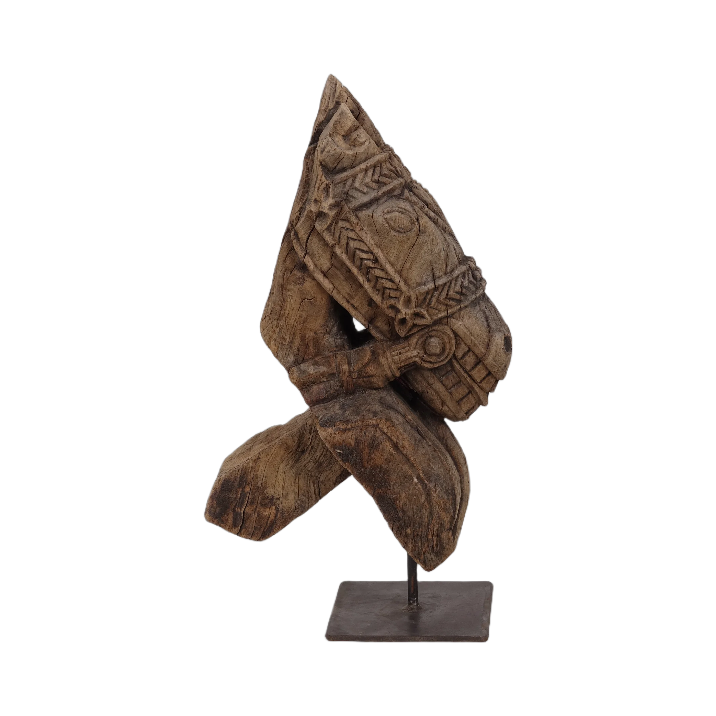 Ashva - Protomé de cheval en bois n°33