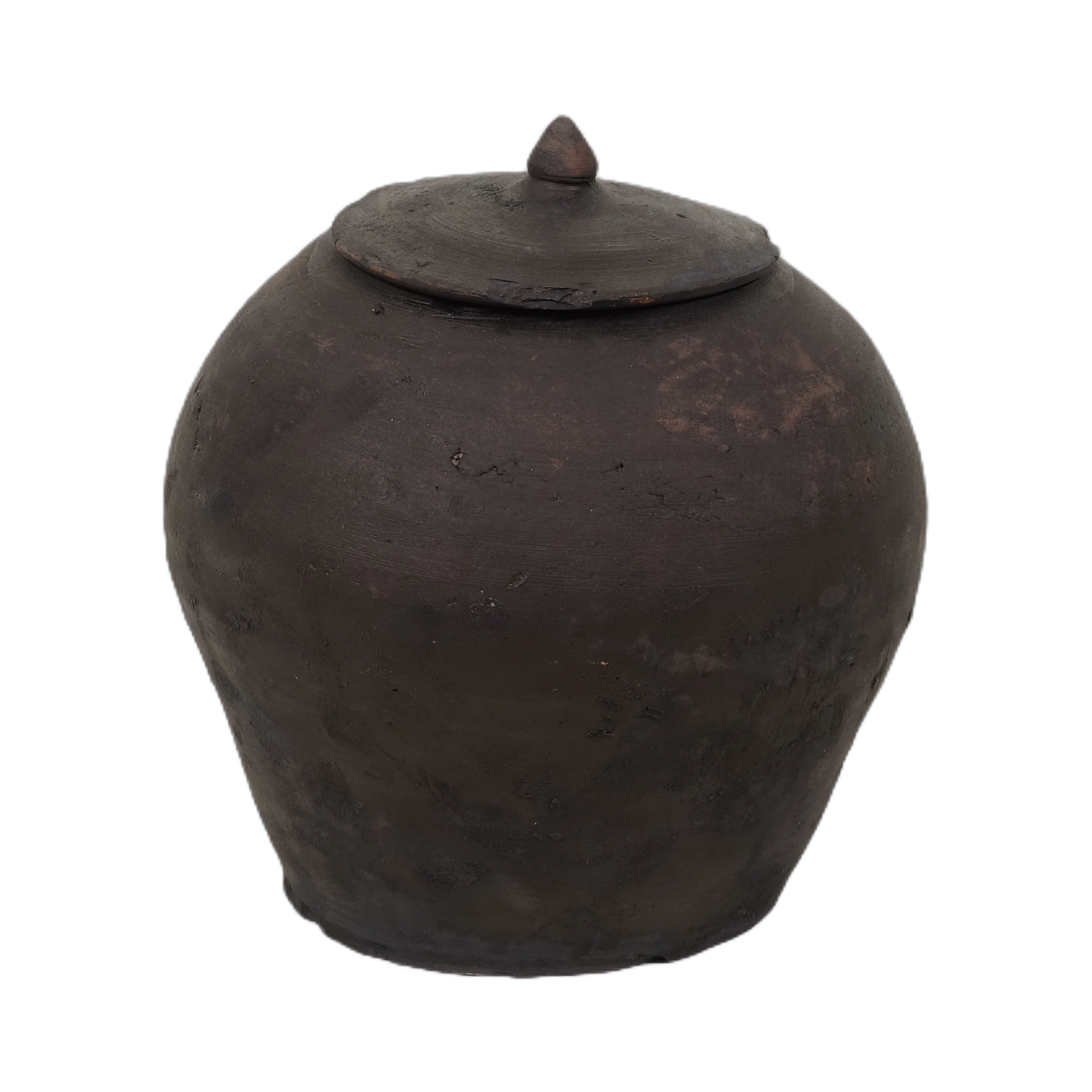 Mian - Pot d'apothicaire en terre cuite à couvercle n°2