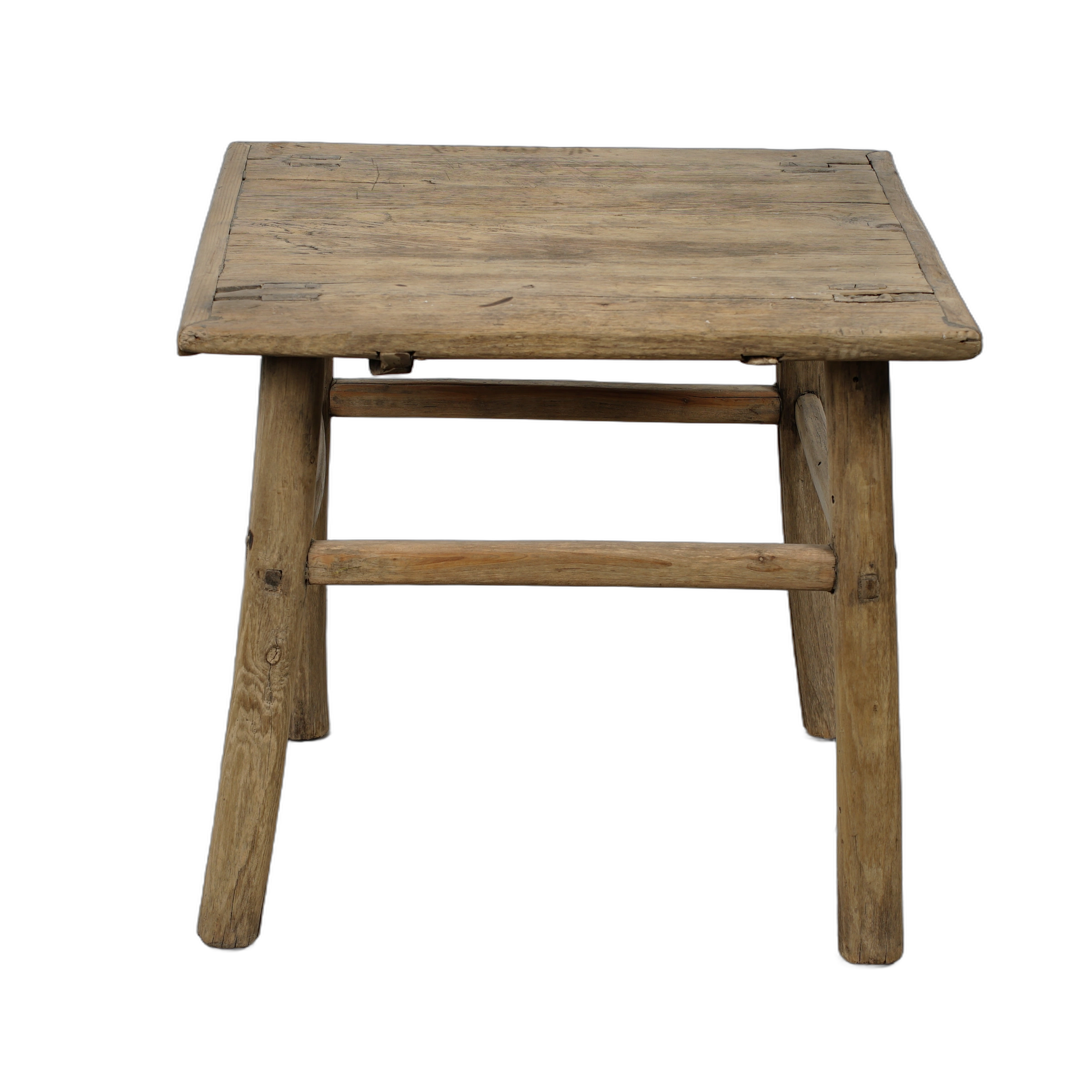 Jining - Table d'appoint carrée en orme n°2