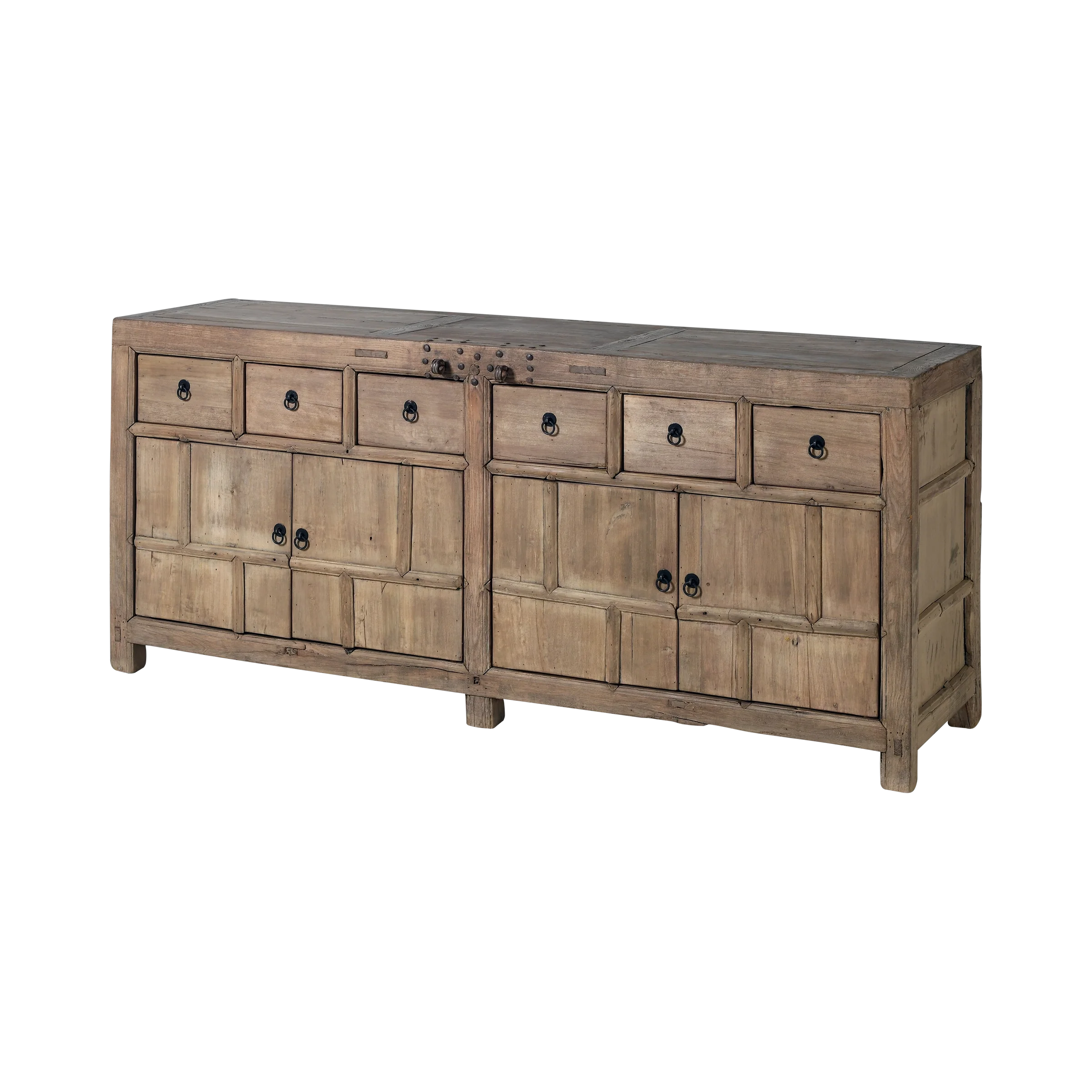 Qingdao - Buffet chinois ancien en orme massif n°7