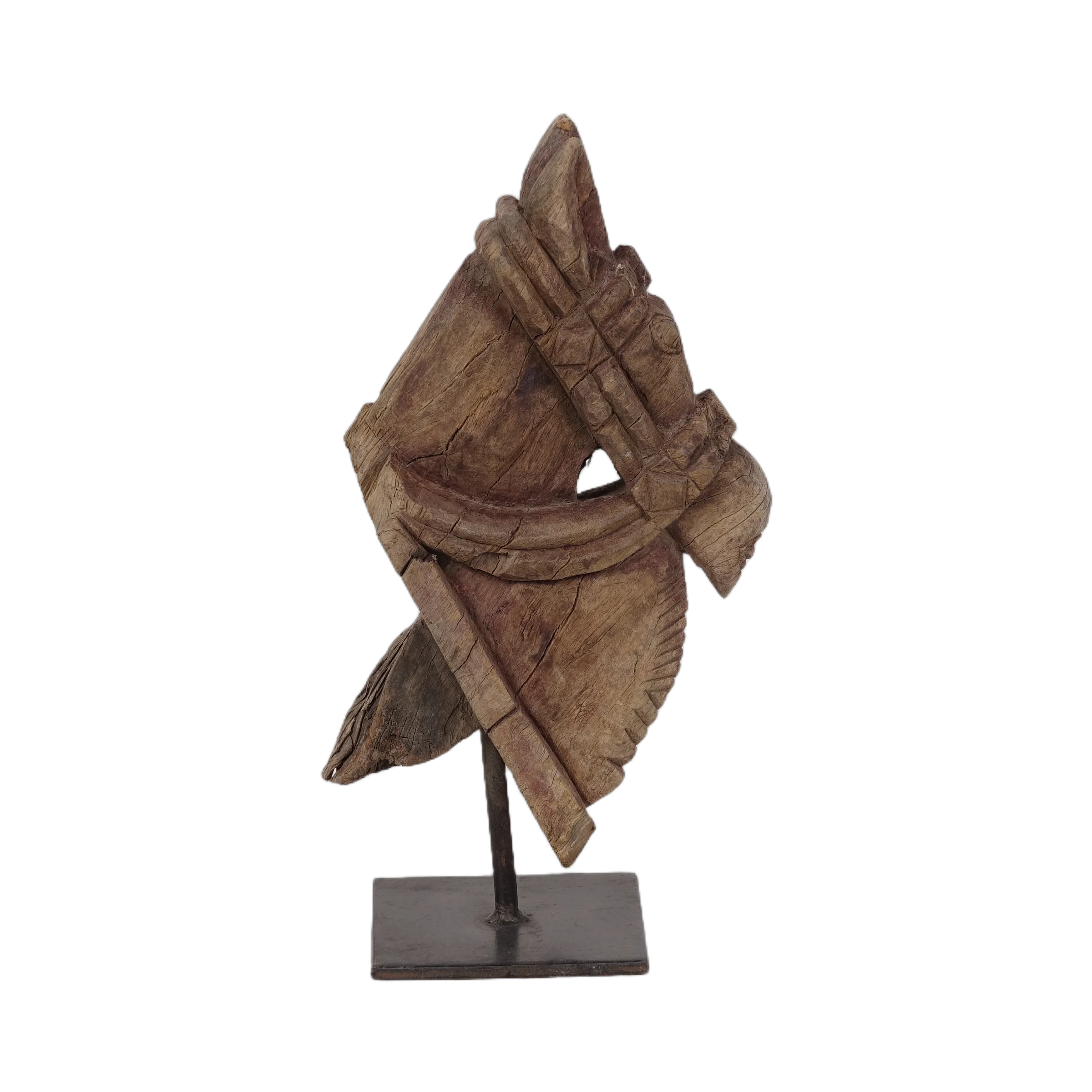 Tejas - Protomé de cheval en bois n°17