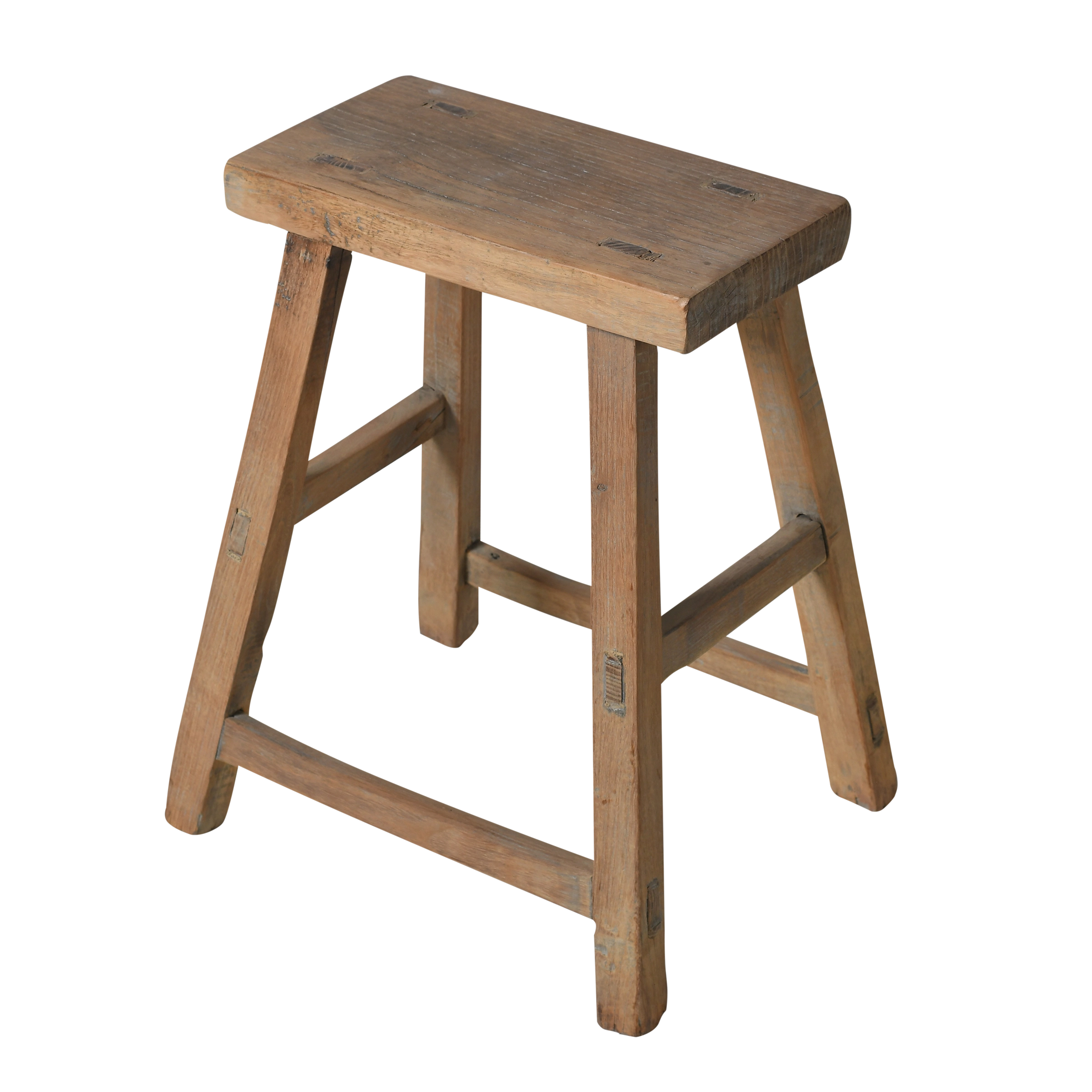 Zao - Tabouret chinois ancien en orme n°8 - vue 2