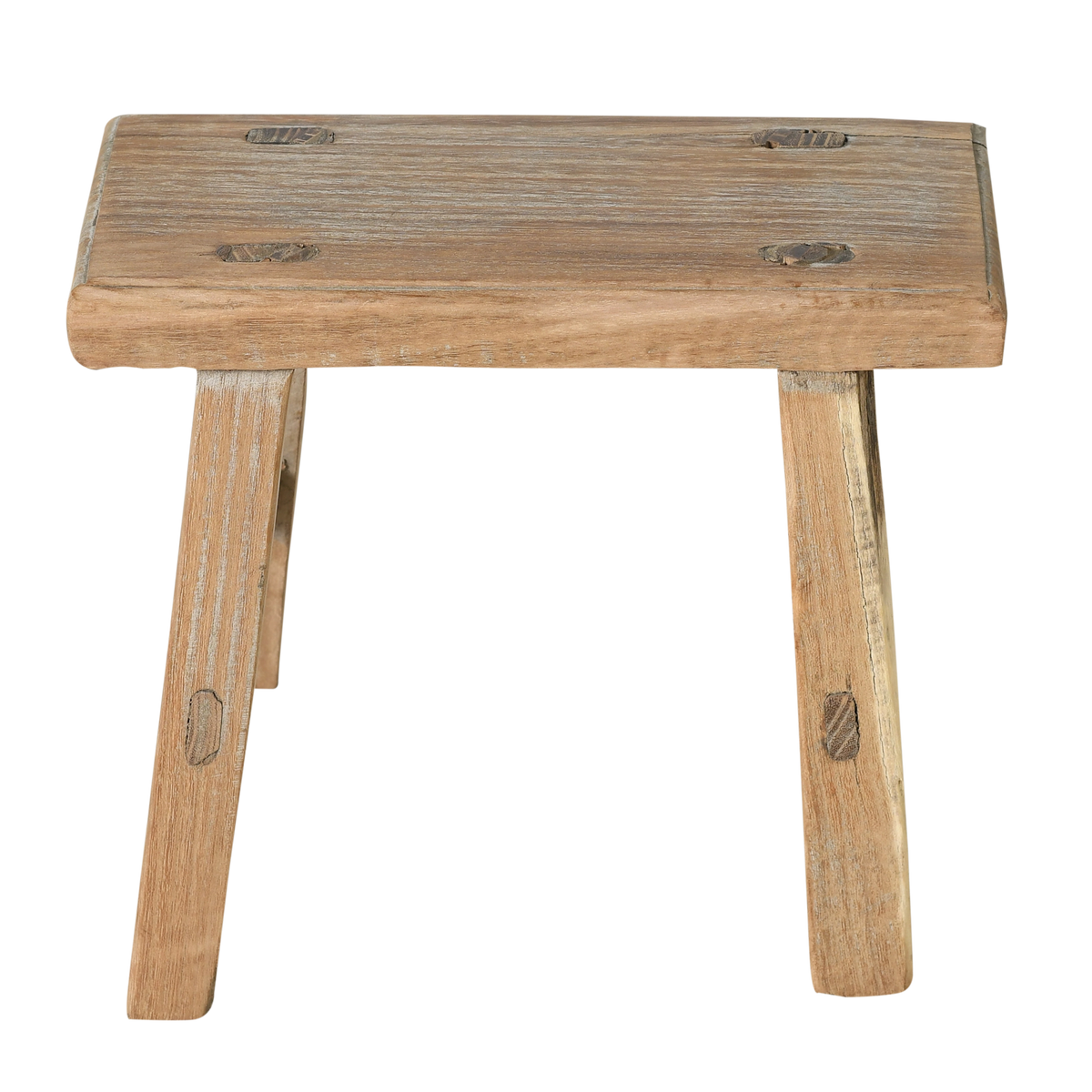Nuo - Mini tabouret ancien en orme n°66