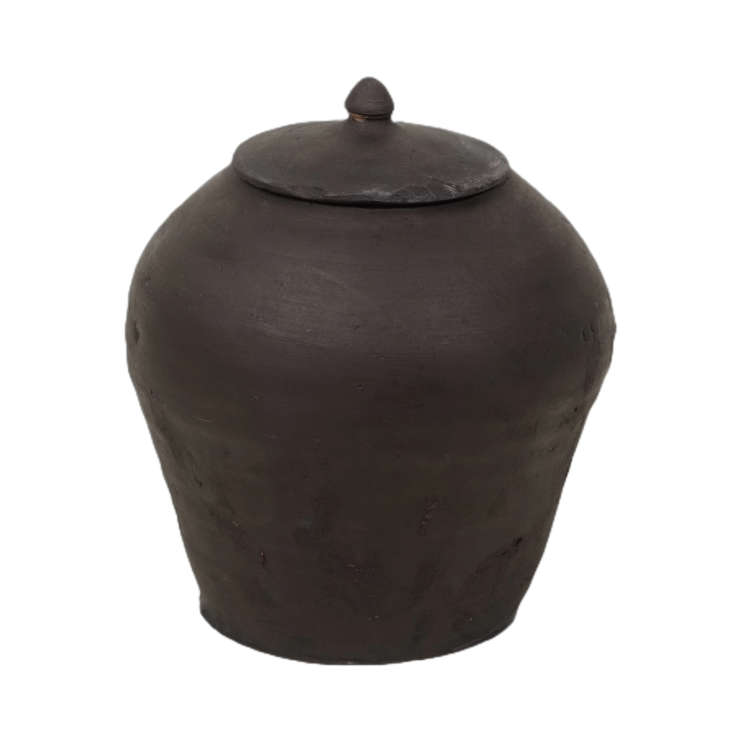 Mian - Pot d'apothicaire en terre cuite à couvercle n°1