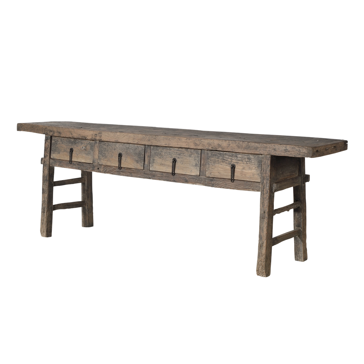 Longnan - Ancienne console chinoise en orme à tiroirs n°2 - vue 2
