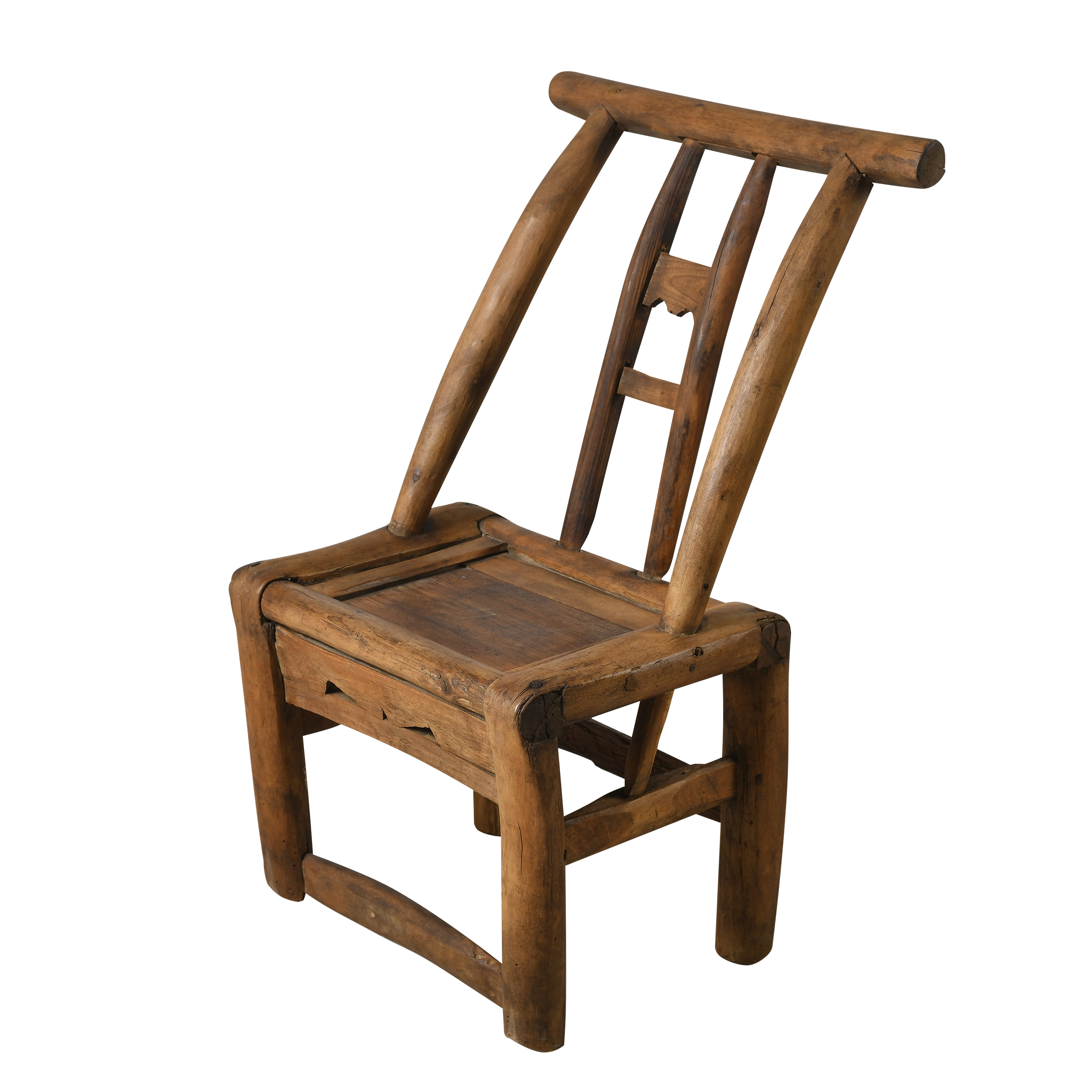 Haizi – Chaise d’enfant chinoise ancienne en orme n°4 - vue 2