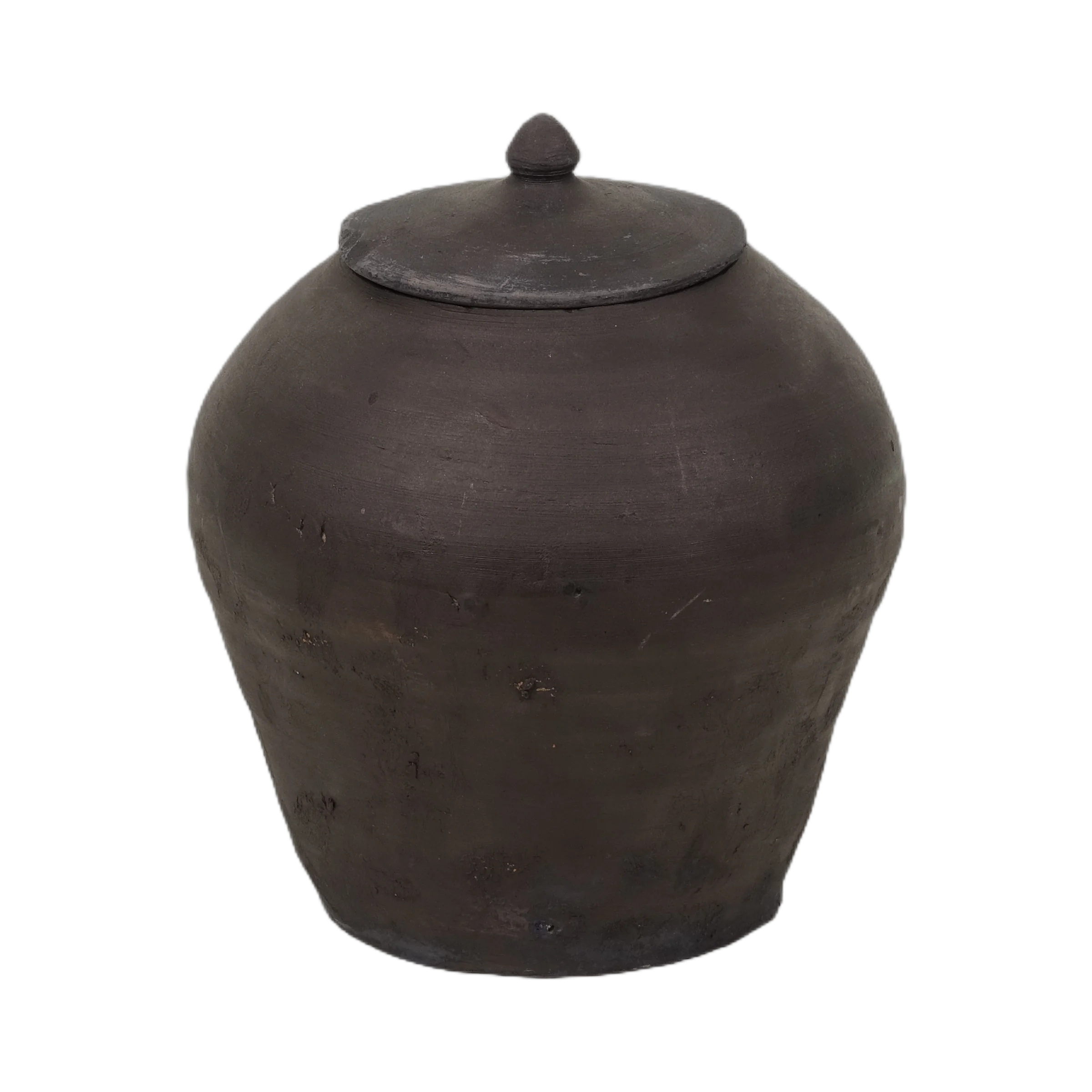 Mian - Pot d'apothicaire en terre cuite à couvercle n°1