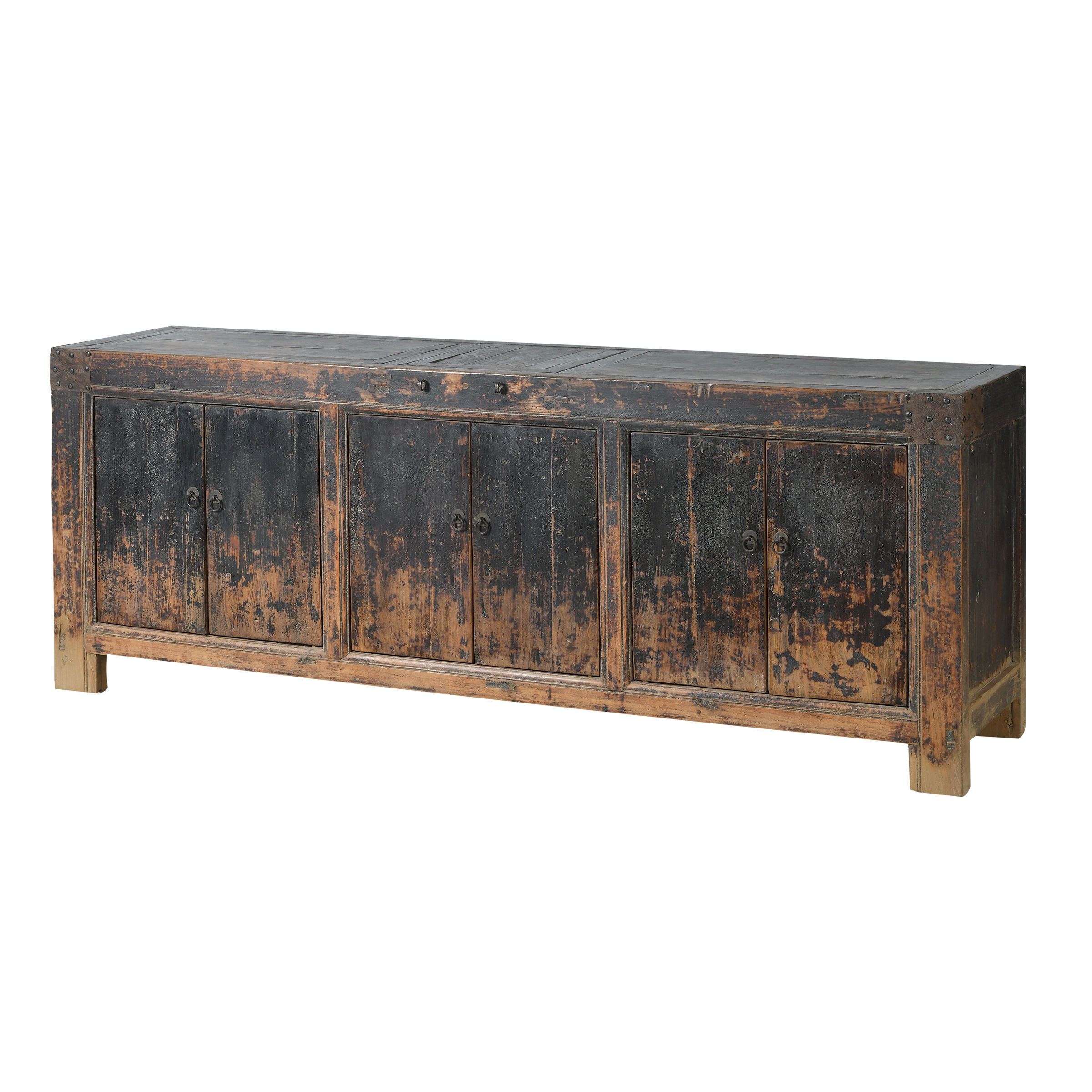 Qingdao - Buffet chinois ancien en orme massif n°27 - vue 2