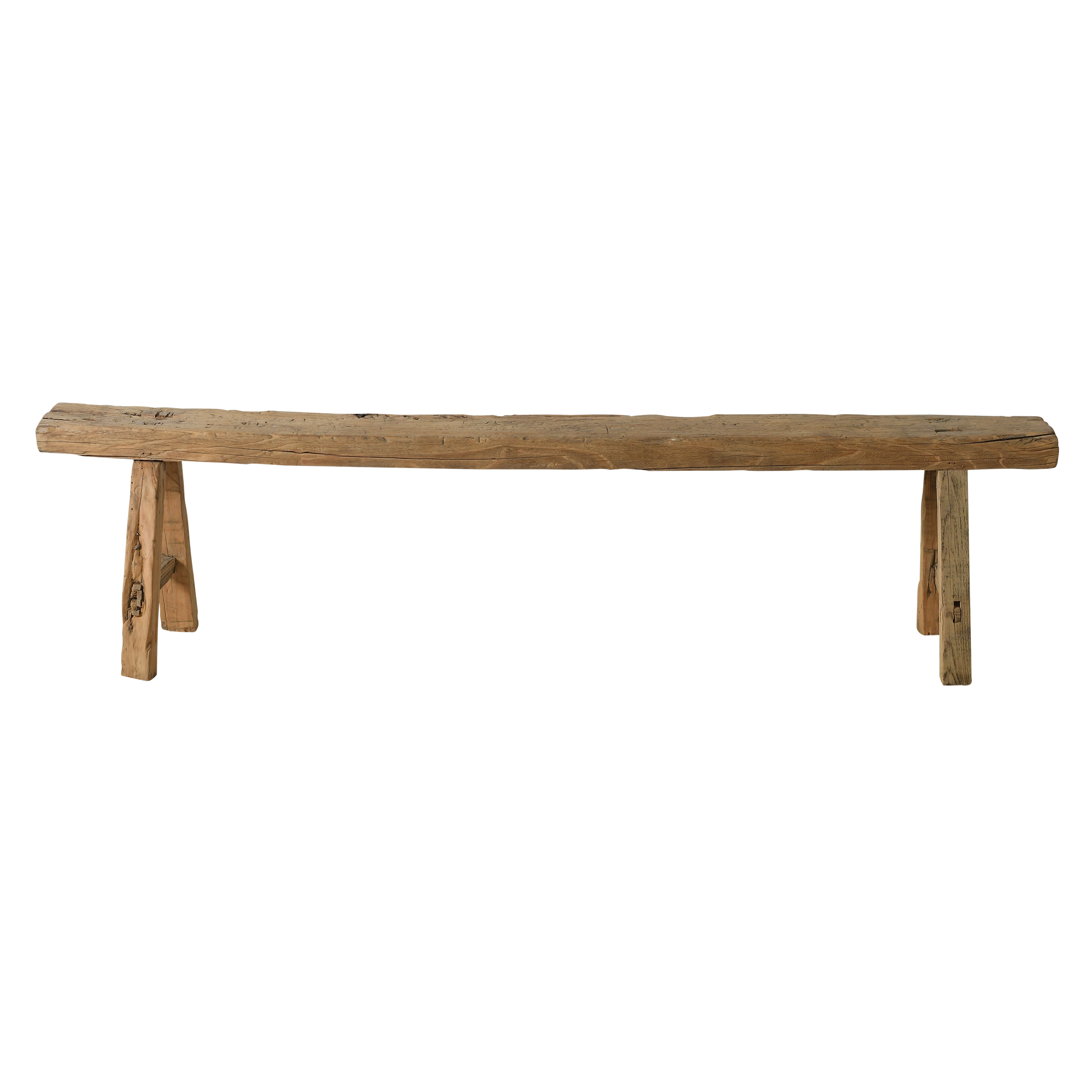 Yun - Ancien banc fin chinois en orme n°25