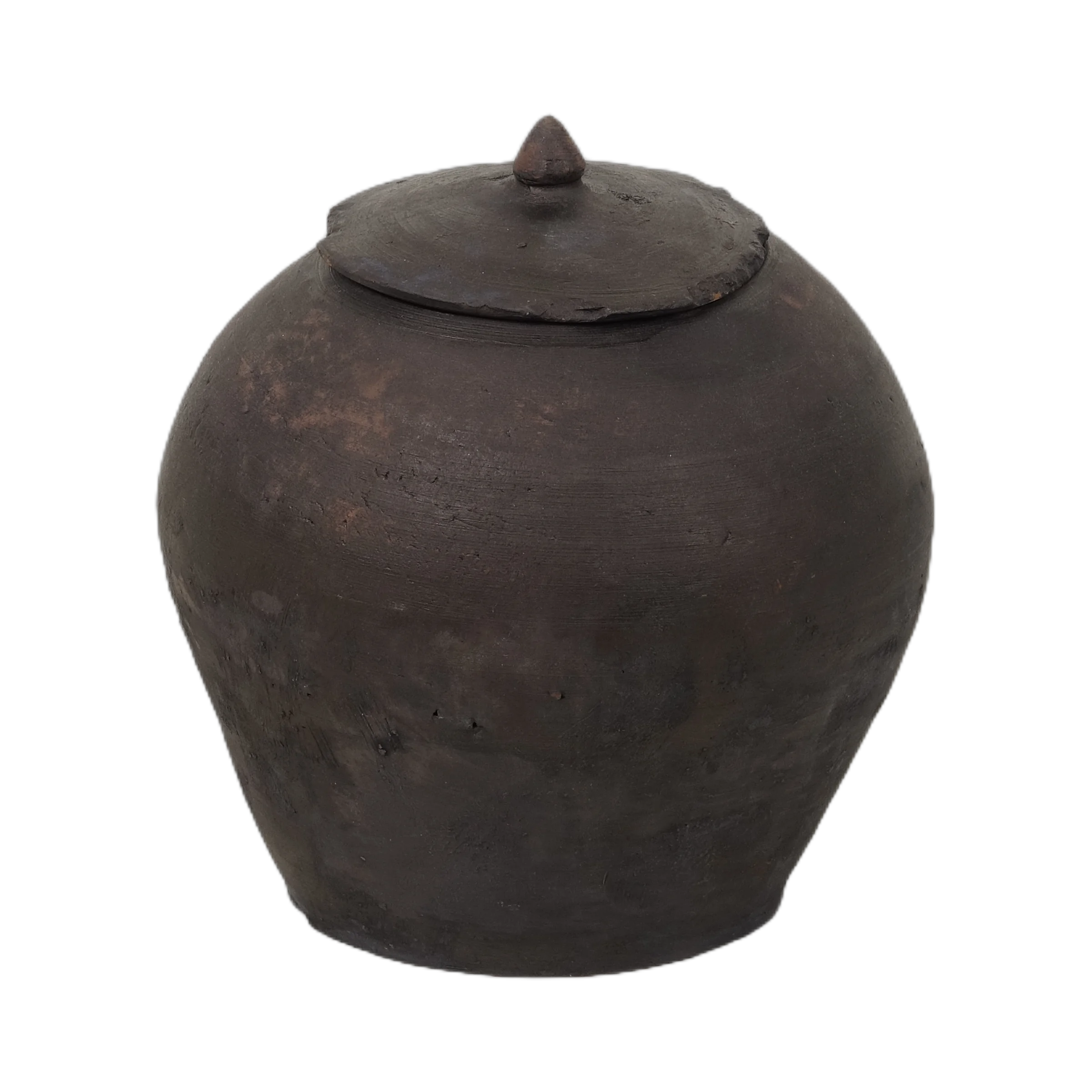 Mian - Pot d'apothicaire en terre cuite à couvercle n°2