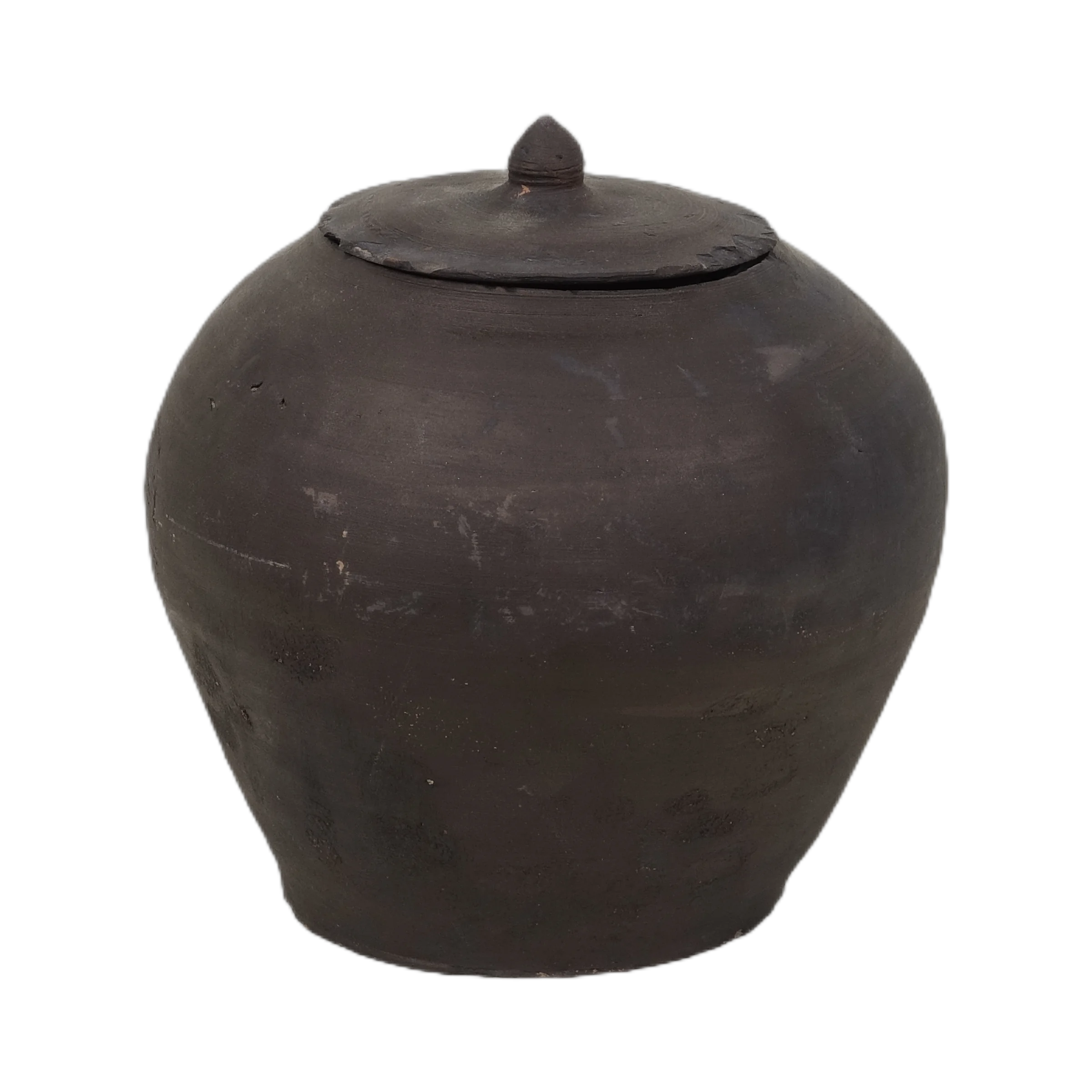 Mian - Pot d'apothicaire en terre cuite à couvercle n°3