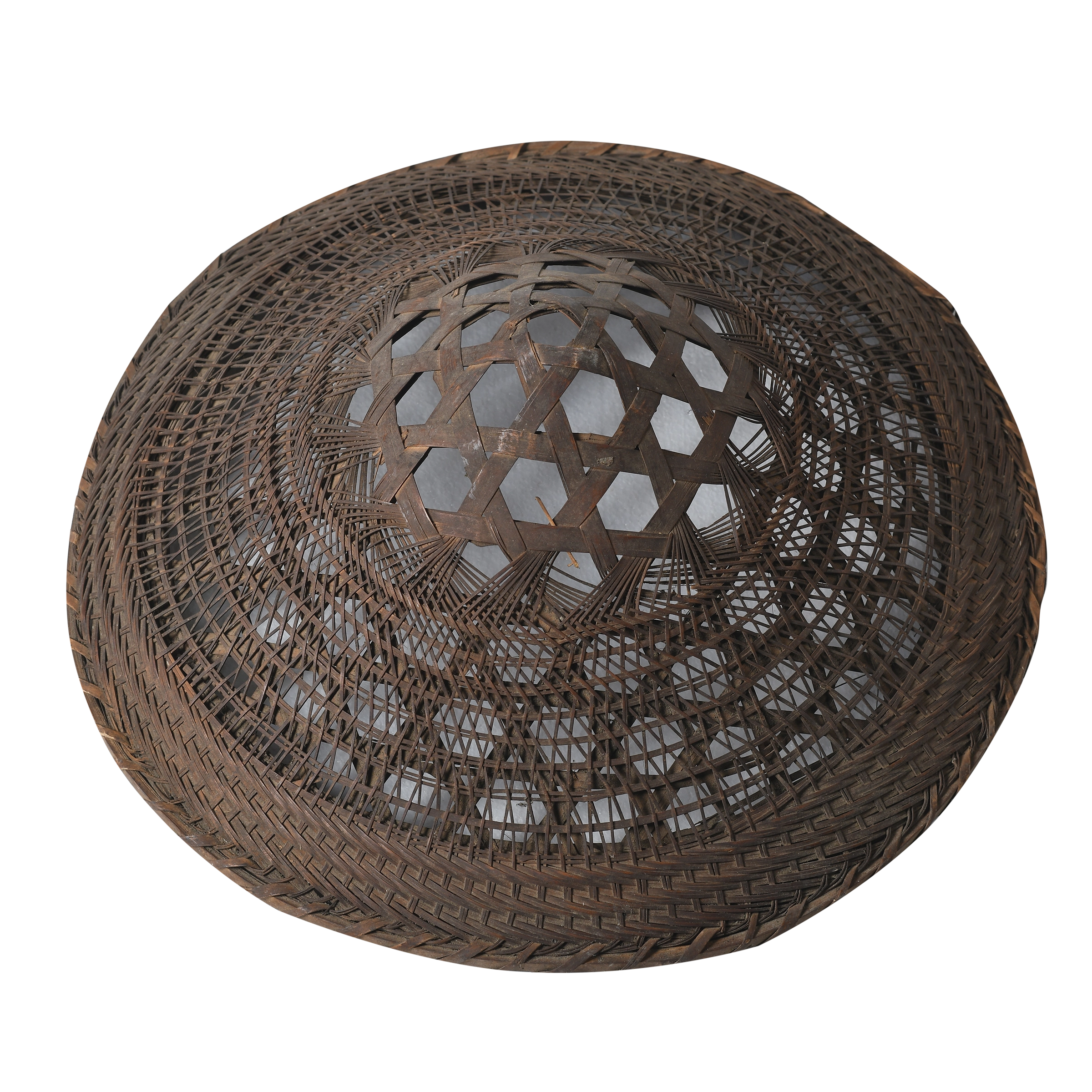Taizi - Chapeau ancien en bambou tressé n°2