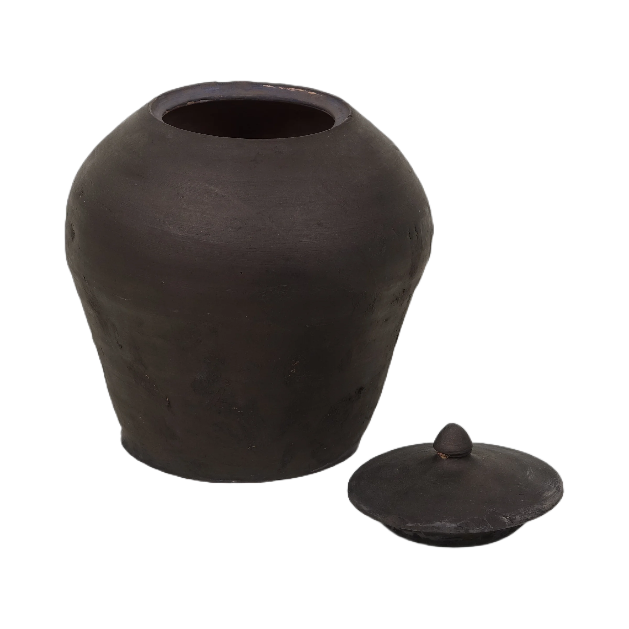 Mian - Pot d'apothicaire en terre cuite à couvercle n°1