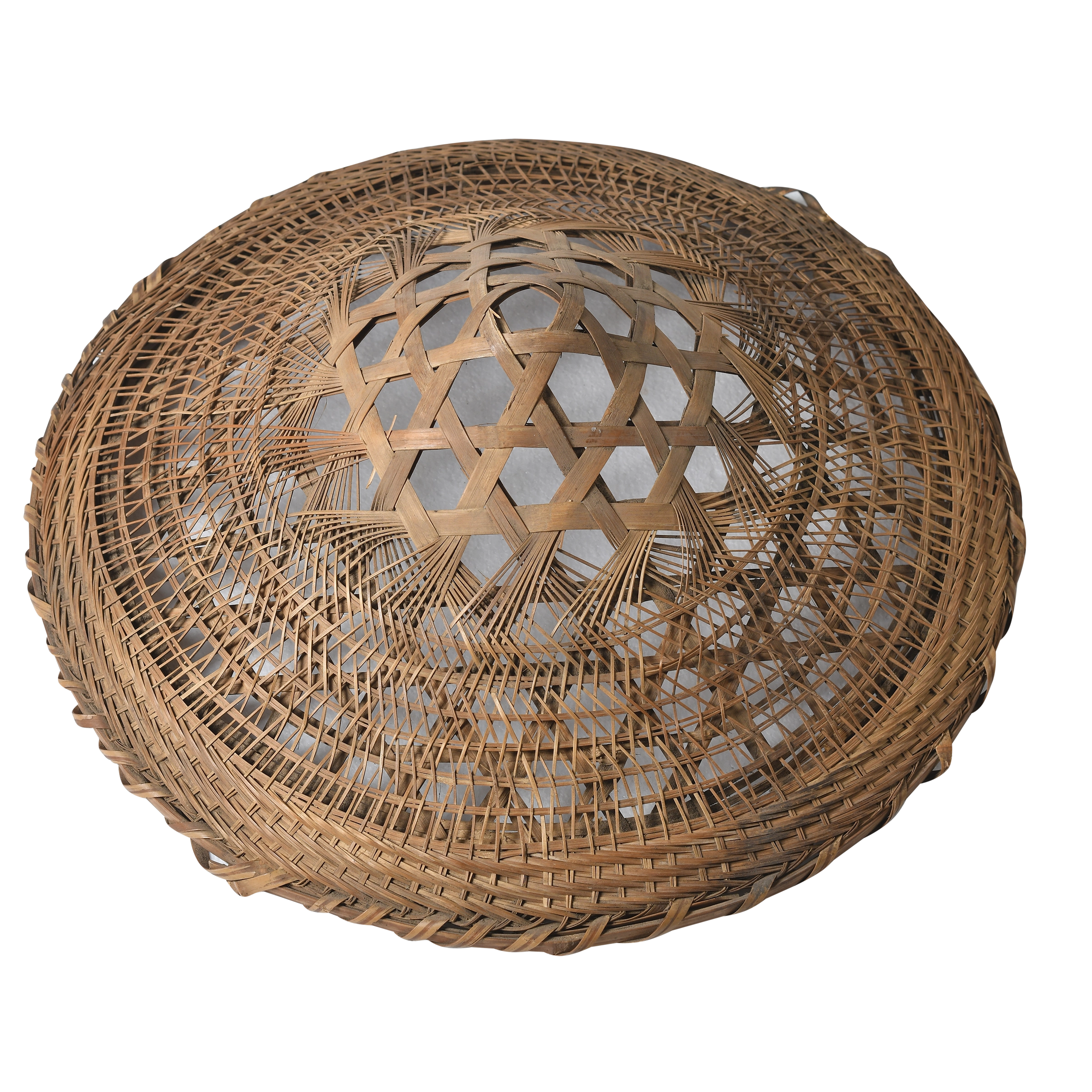 Taizi - Chapeau ancien en bambou tressé n°10