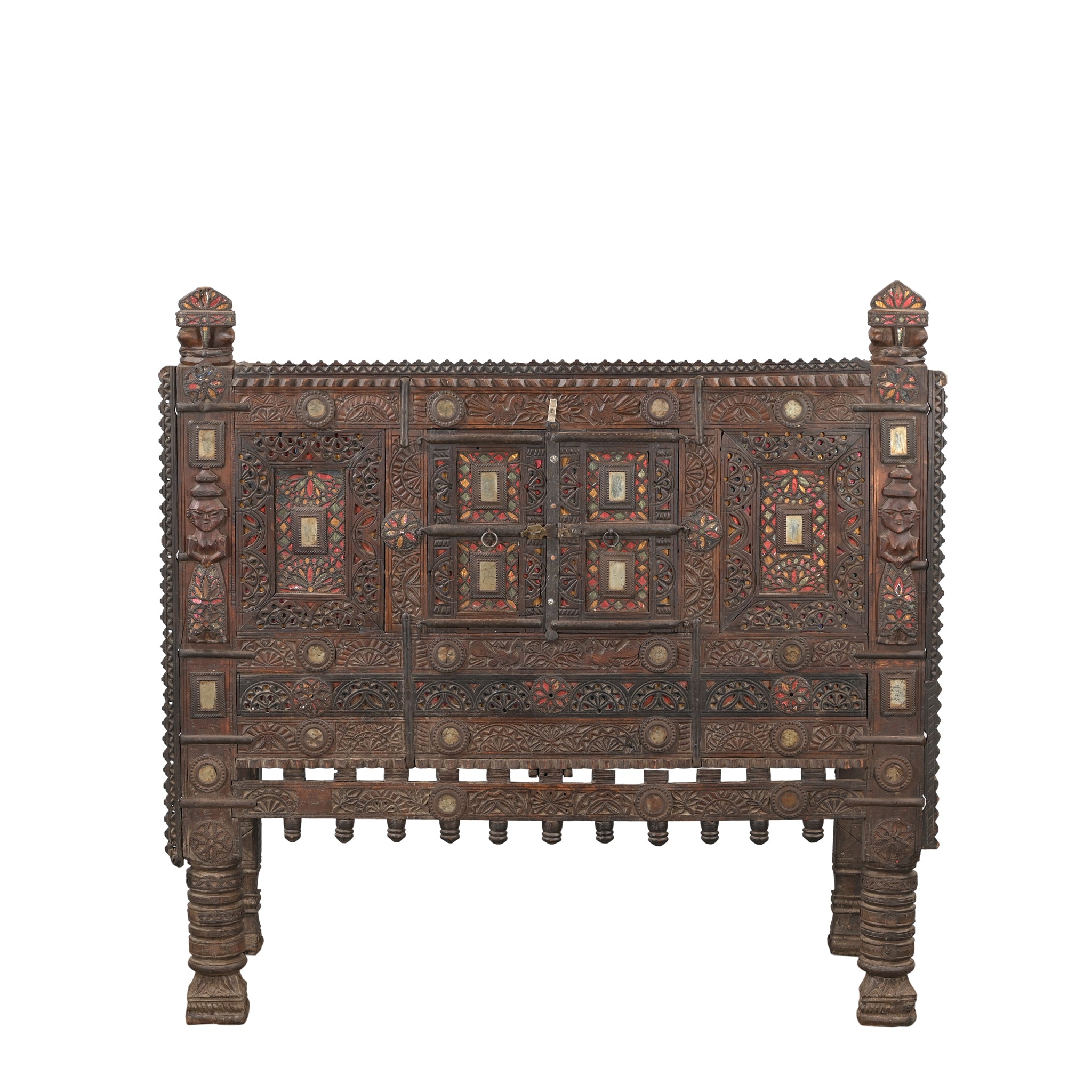 Damchiya ancien - Meuble indien sculpté n°47