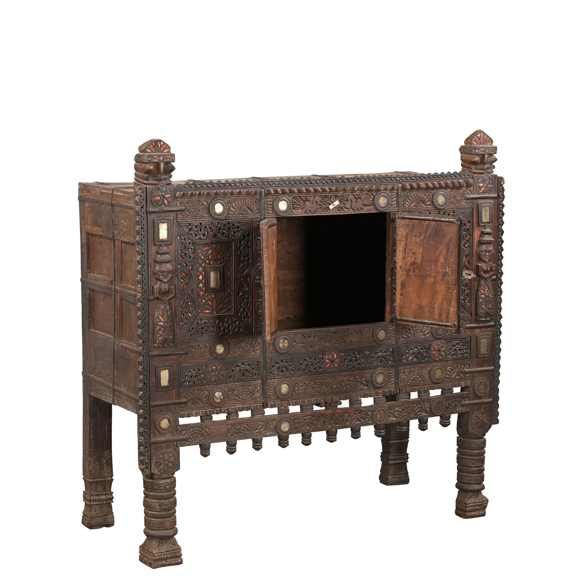 Damchiya ancien - Meuble indien sculpté n°47