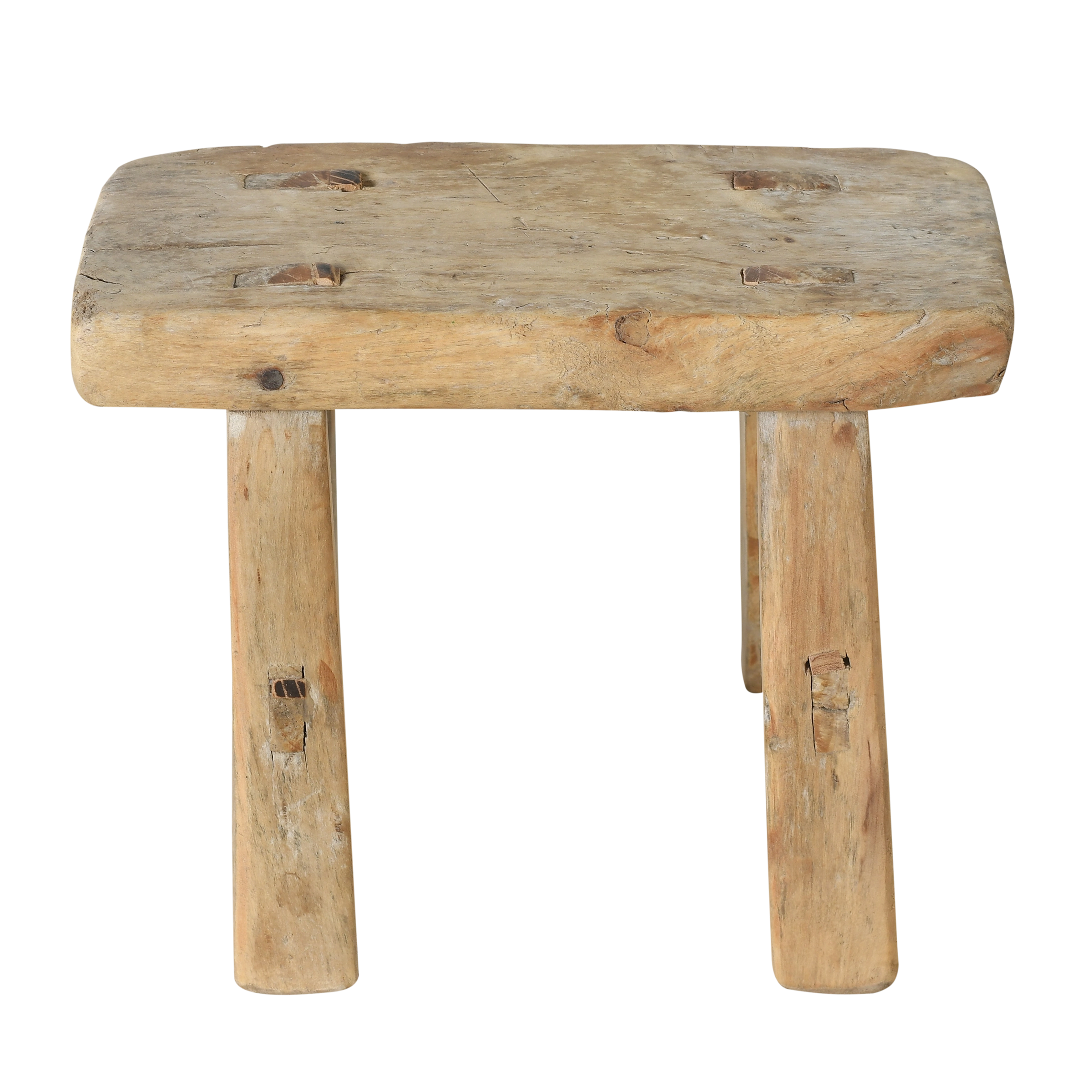 Nuo - Mini tabouret ancien en orme n°30