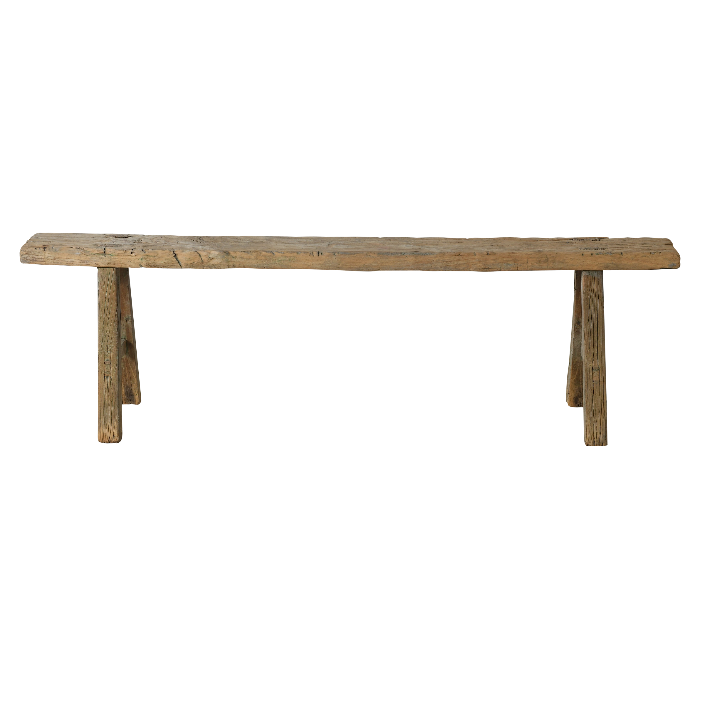 Yun - Ancien banc fin chinois en orme n°22