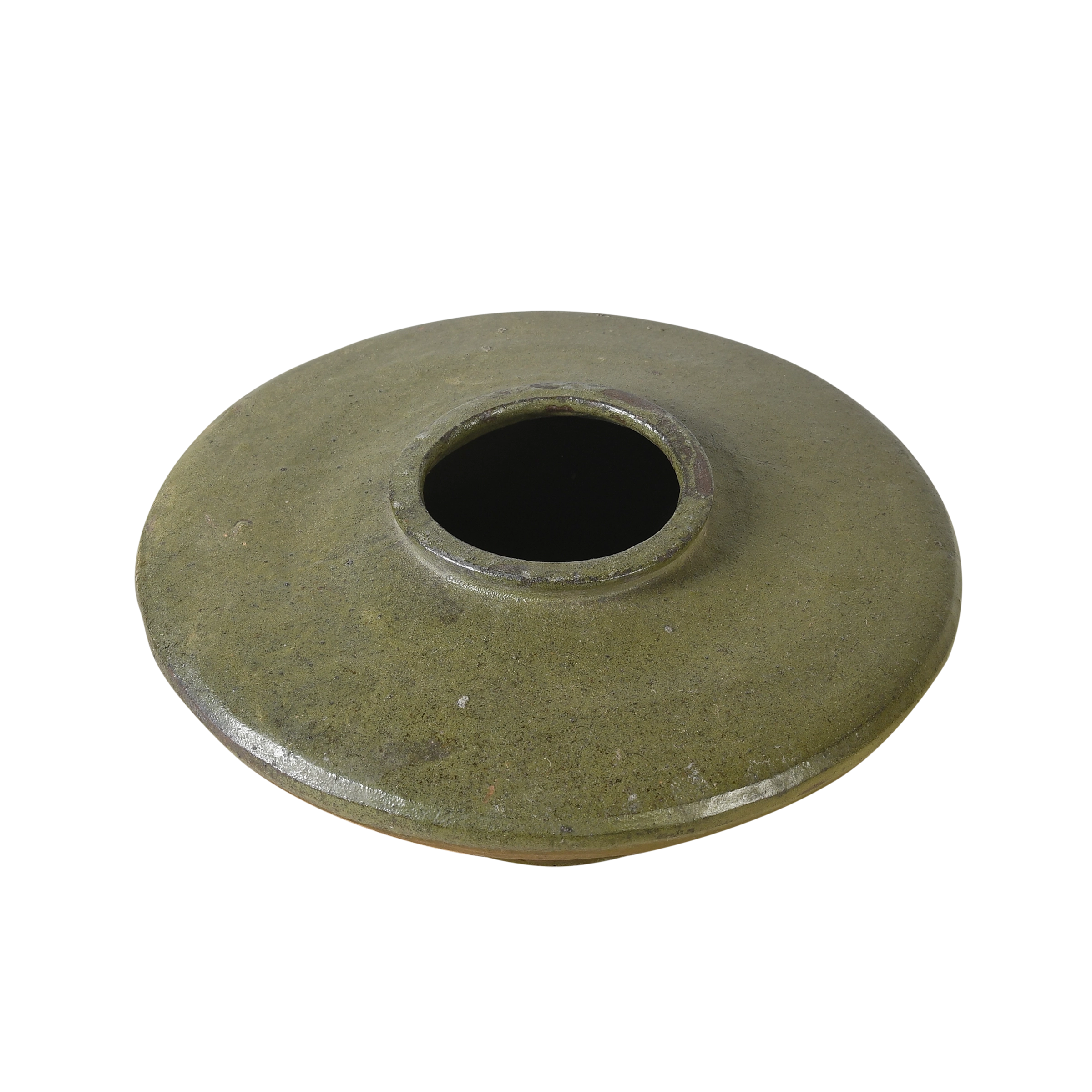 Huai - Jarre plate chinoise en grès n°7 - vue 2