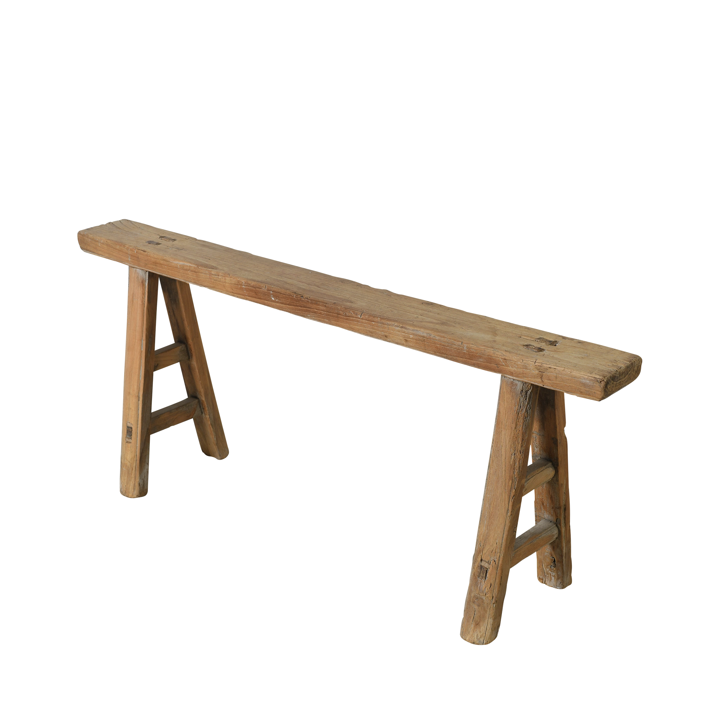 Yun - Ancien banc fin chinois en orme n°18