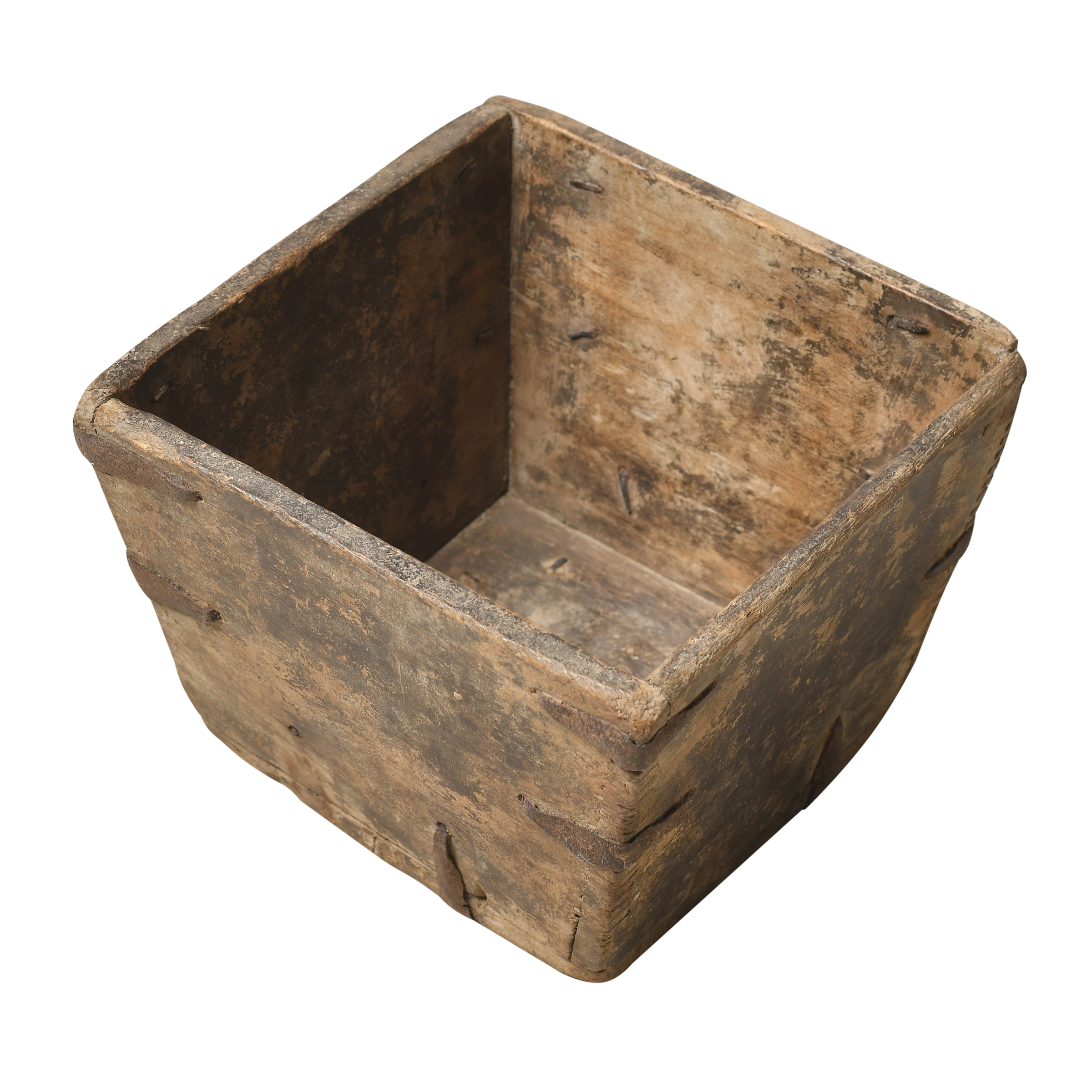 Jian - Panier carré en pin ancien n°9 - vue 2