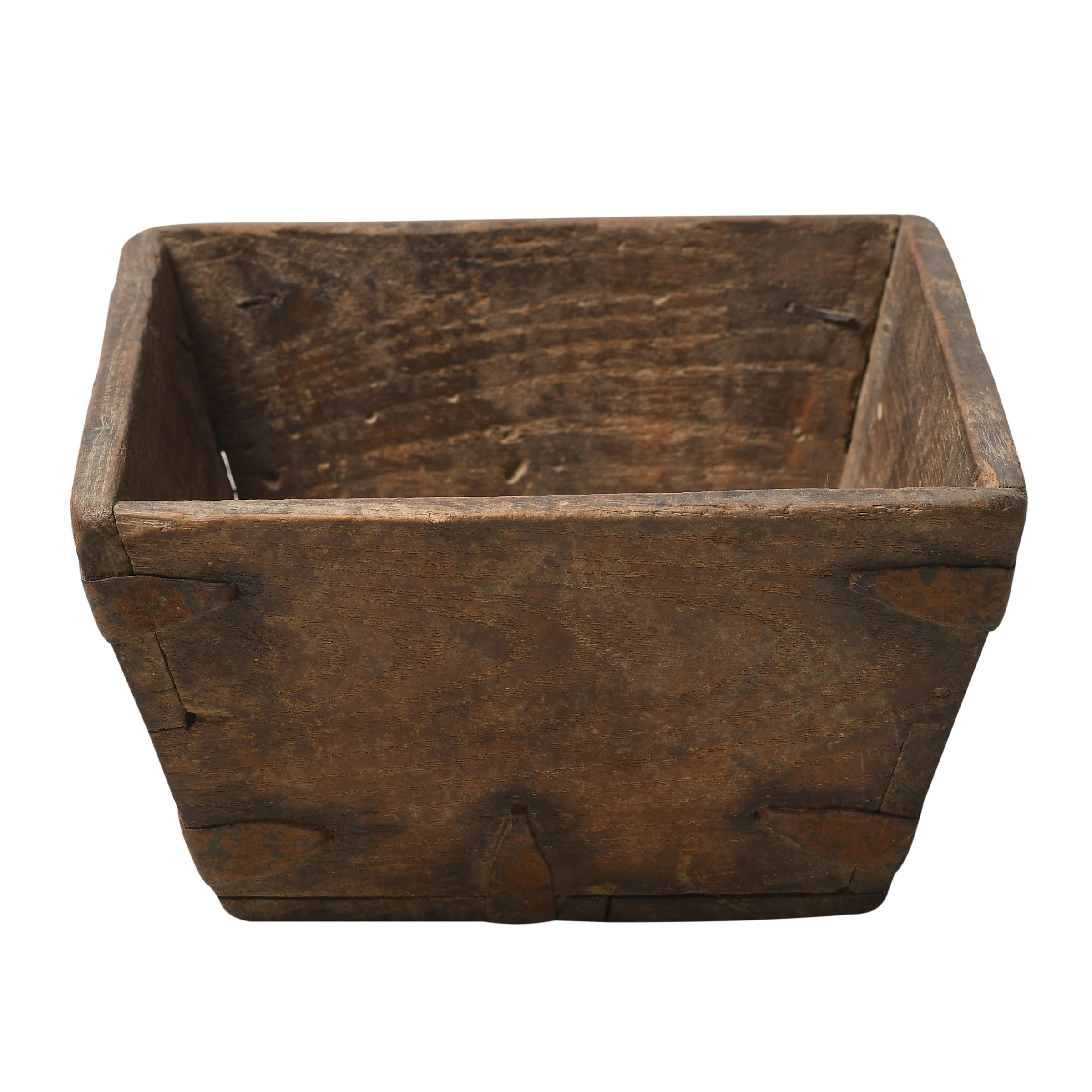 Jian - Panier carré en pin ancien n°19