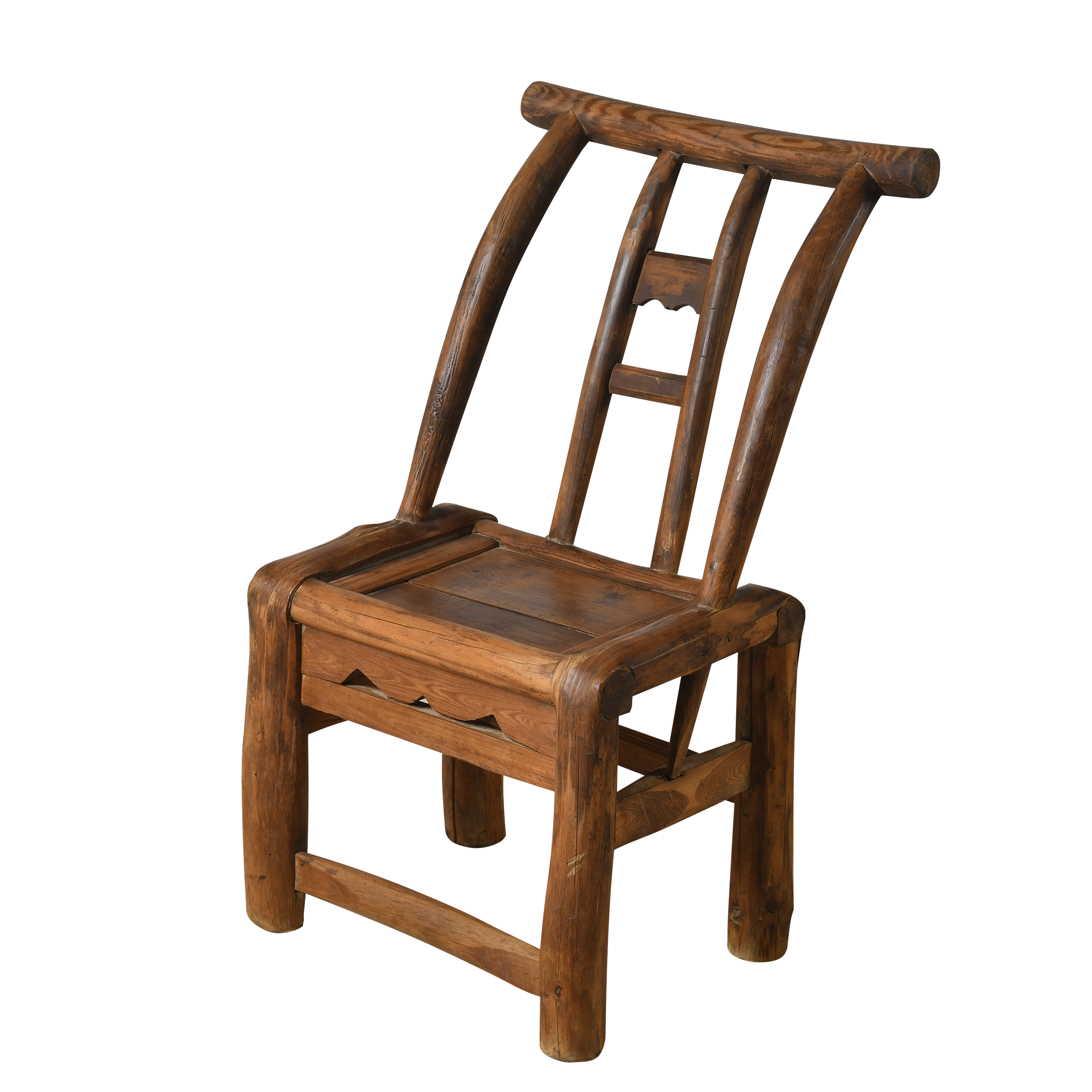 Haizi – Chaise d’enfant chinoise ancienne en orme n°10 - vue 2