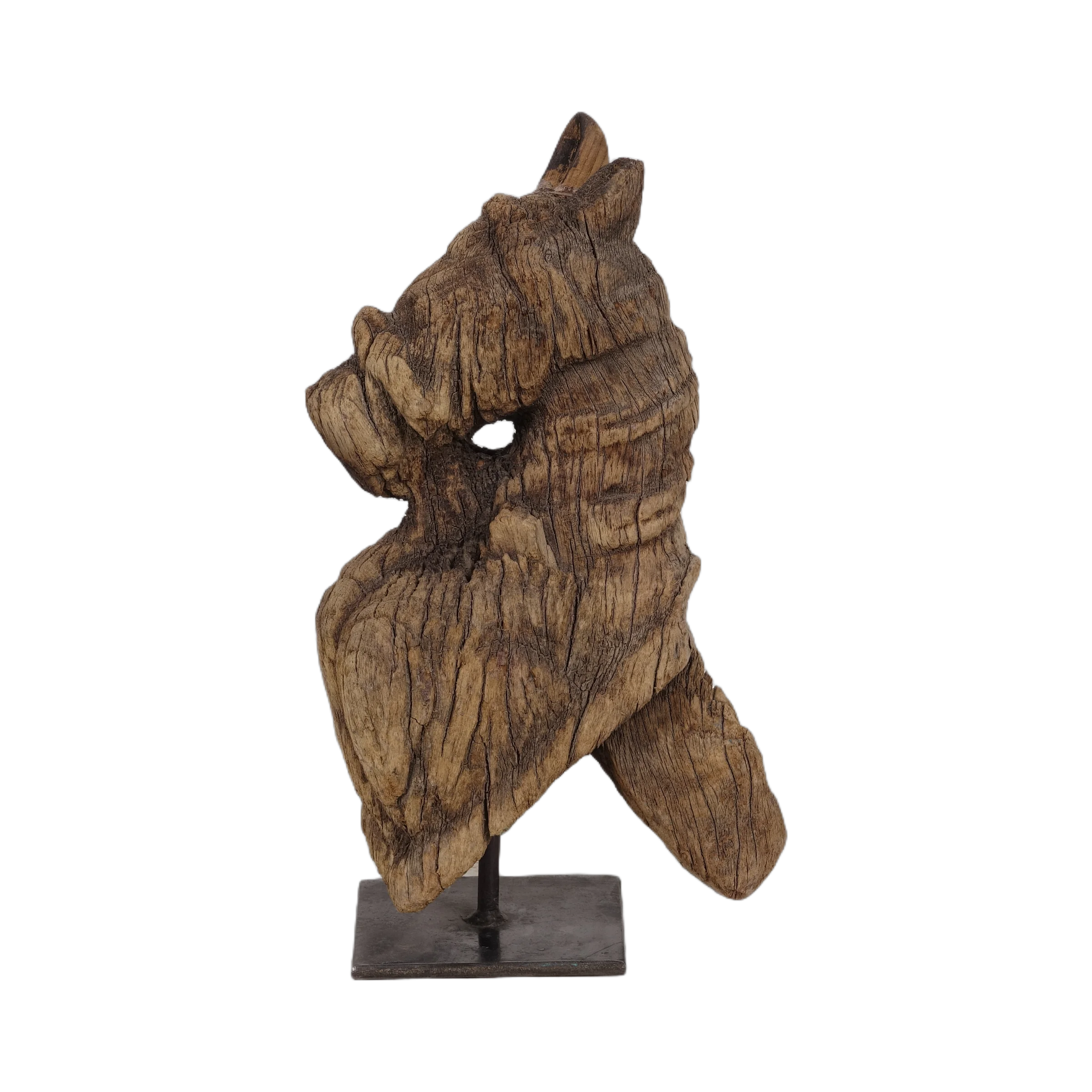 Tejas - Protomé de cheval en bois n°16