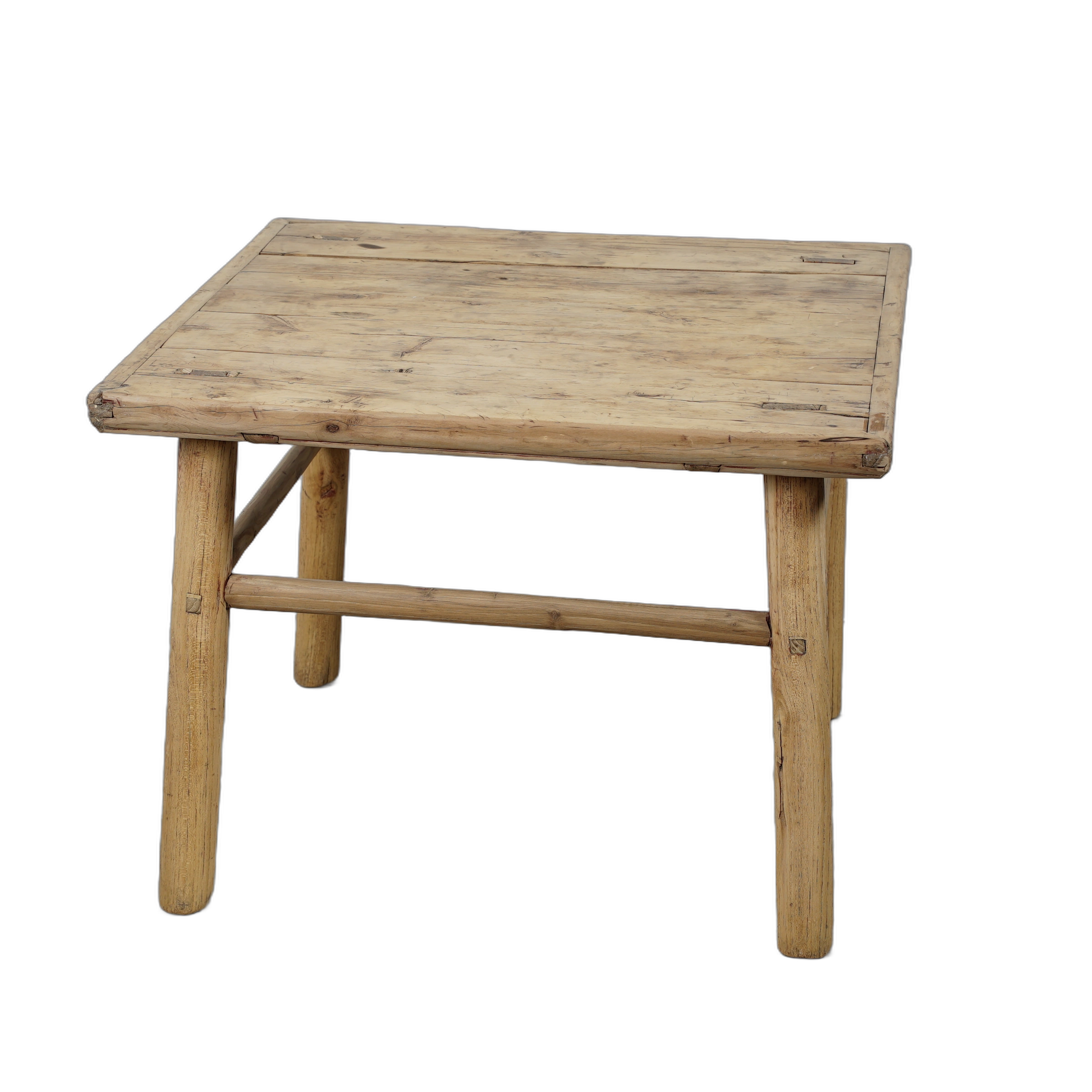 Jining - Table d'appoint carrée en orme n°4 - vue 5