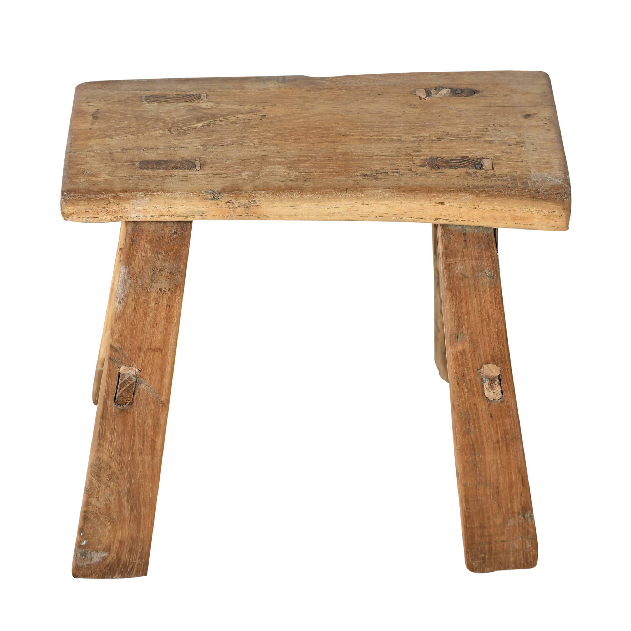 Nuo - Mini tabouret ancien en orme n°62