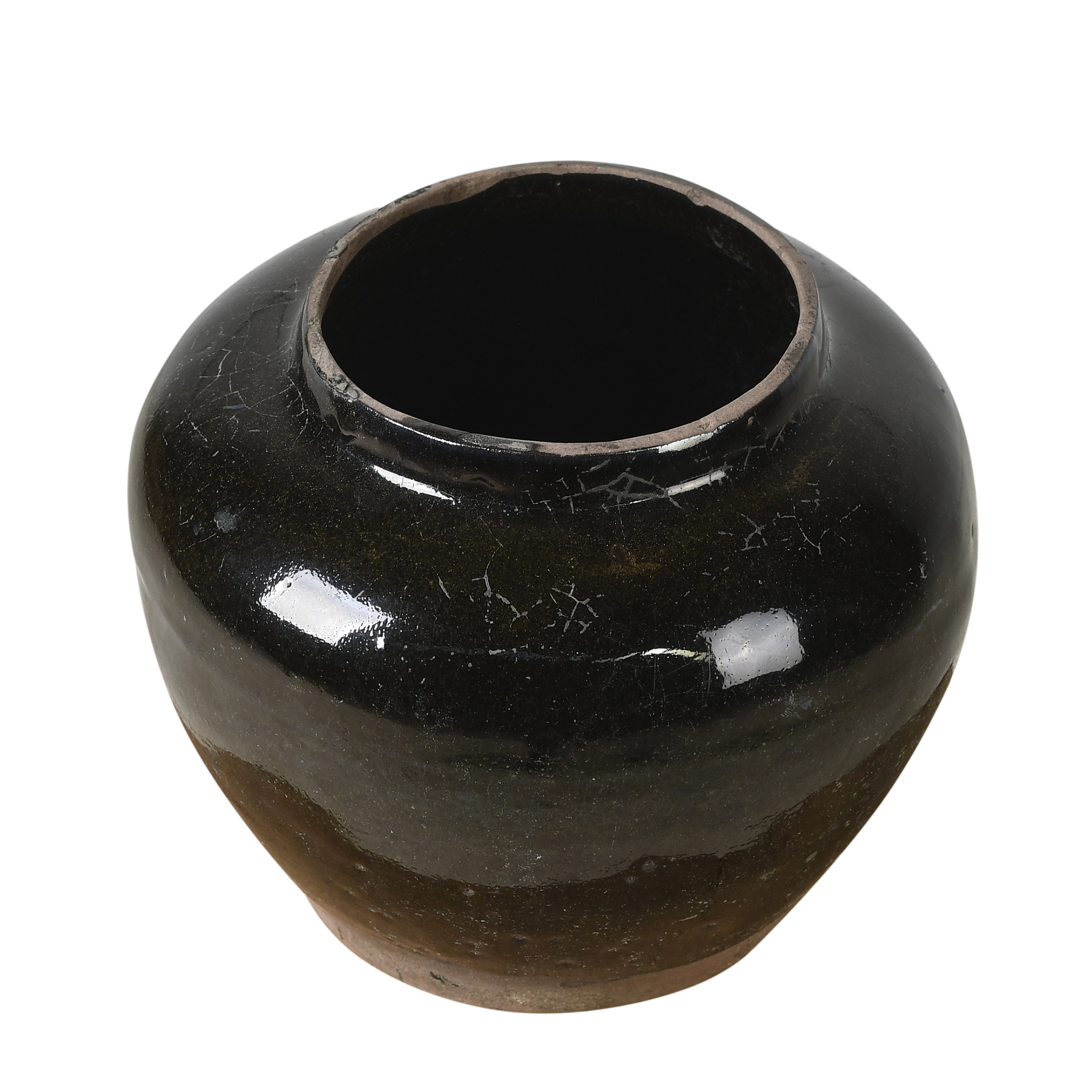 Hú - Pot à confit chinois émaillé noir n°10 - vue 2