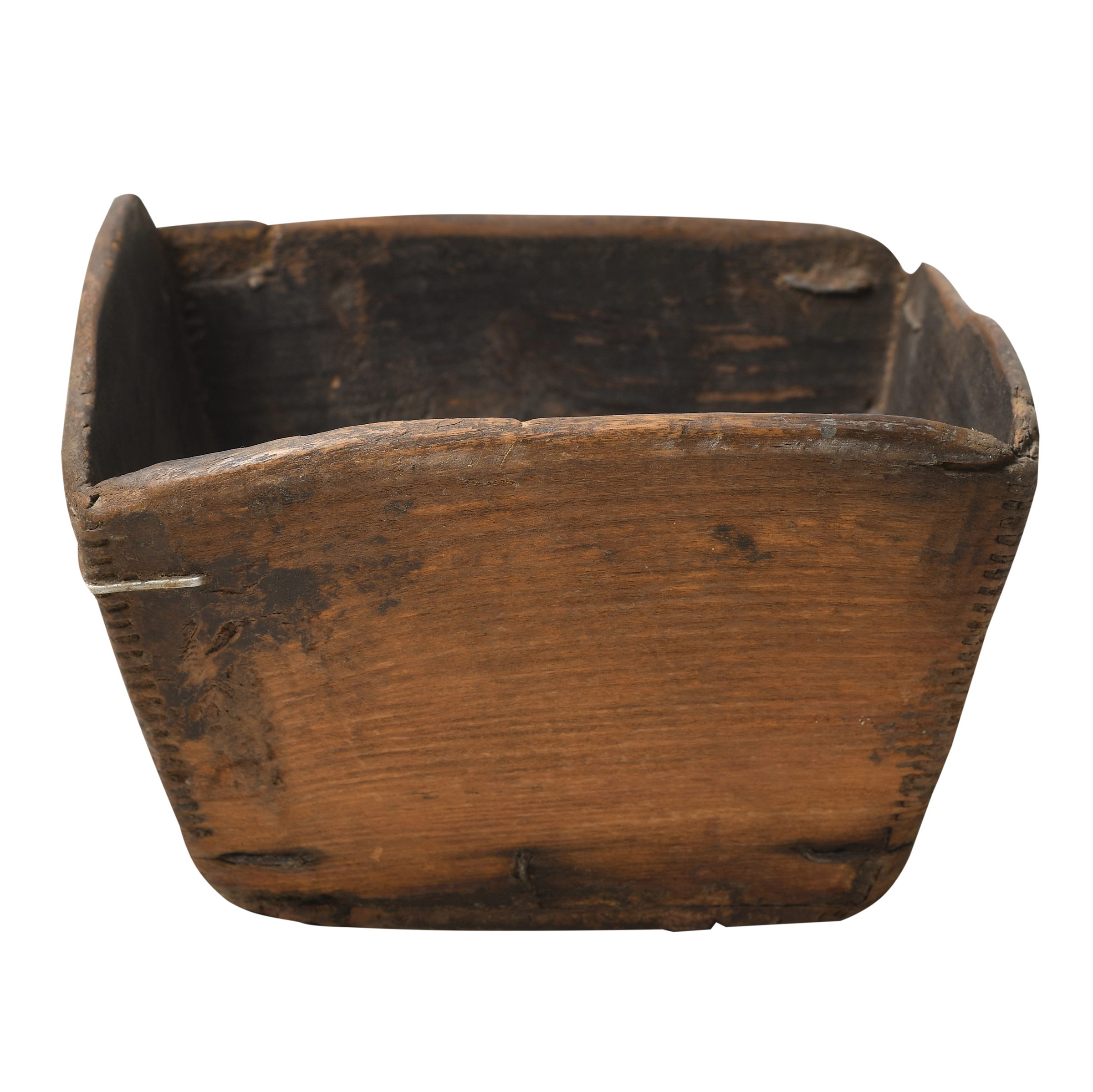 Jian - Panier carré en pin ancien n°16