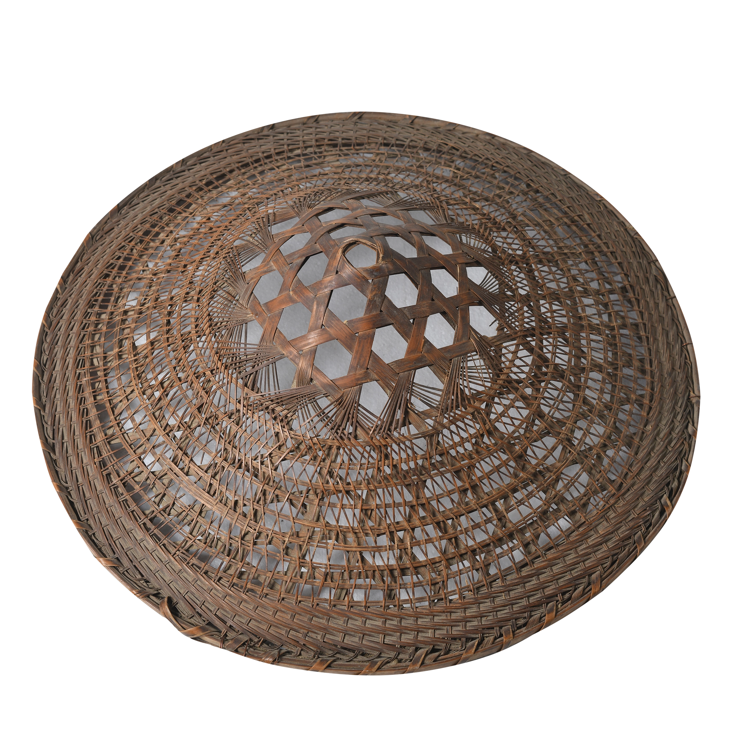 Taizi - Chapeau ancien en bambou tressé n°5