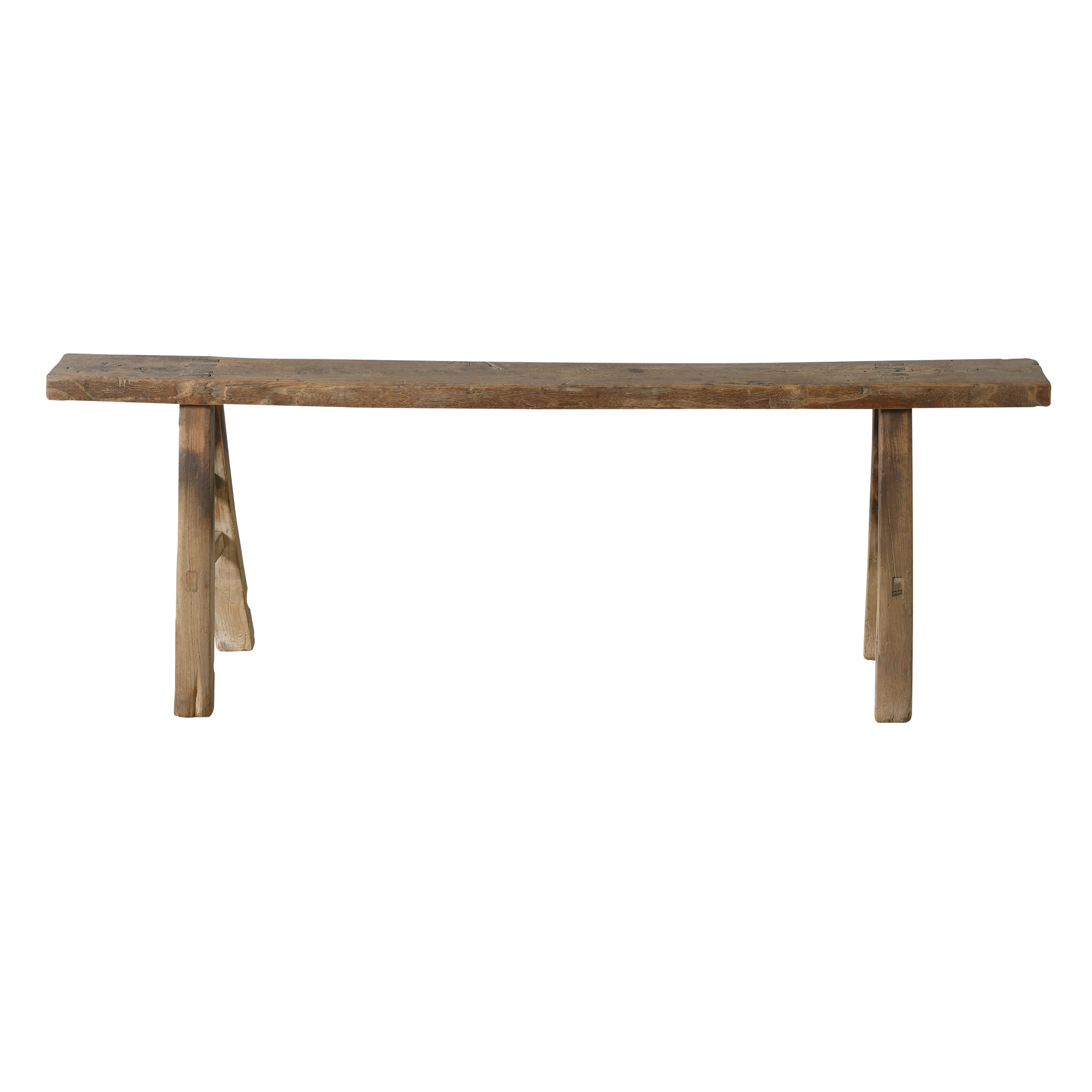 Yun - Ancien banc fin chinois en orme n°24