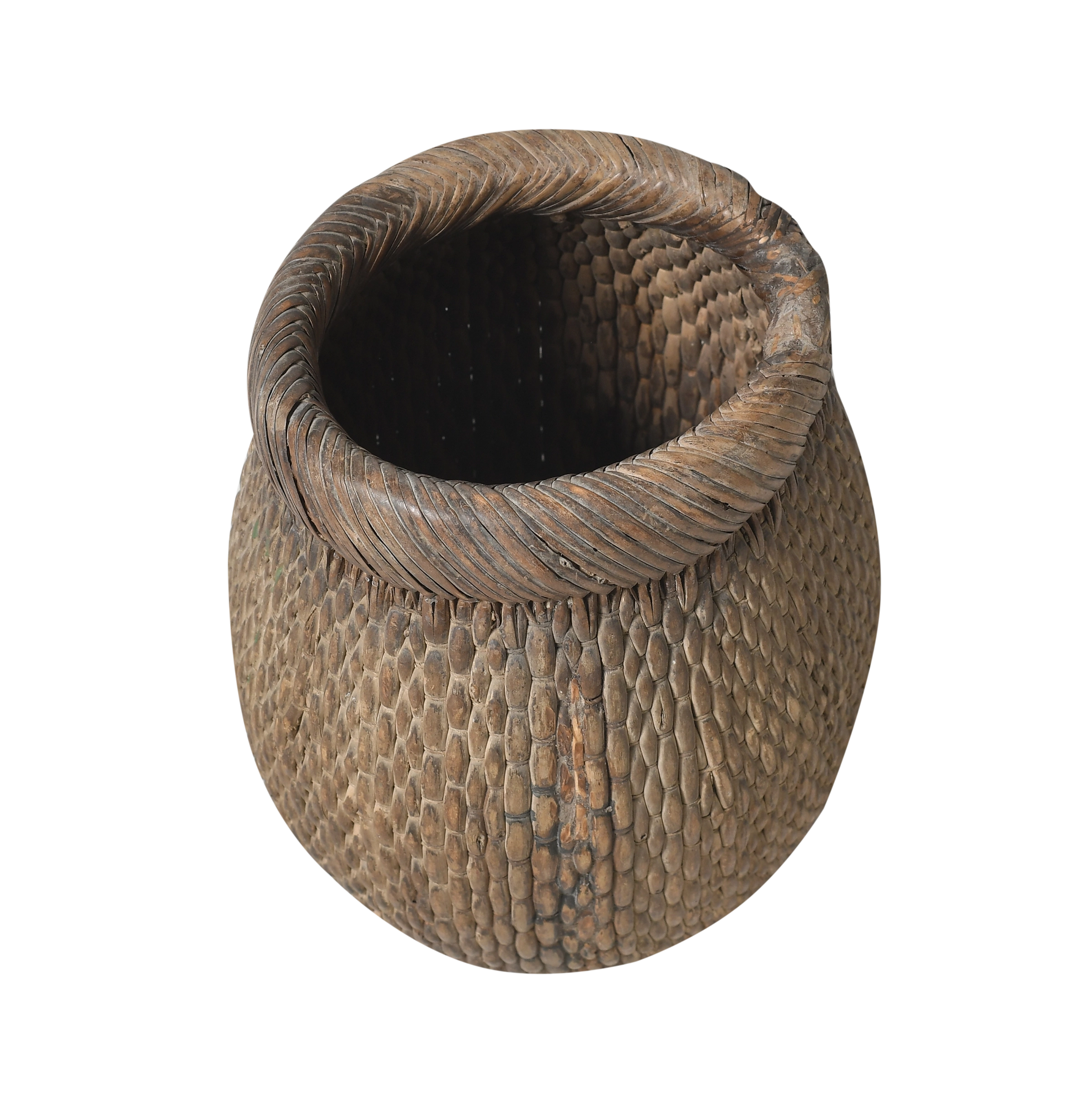 Guji - Ancien panier de pêcheur (petite taille) n°3 - vue 2