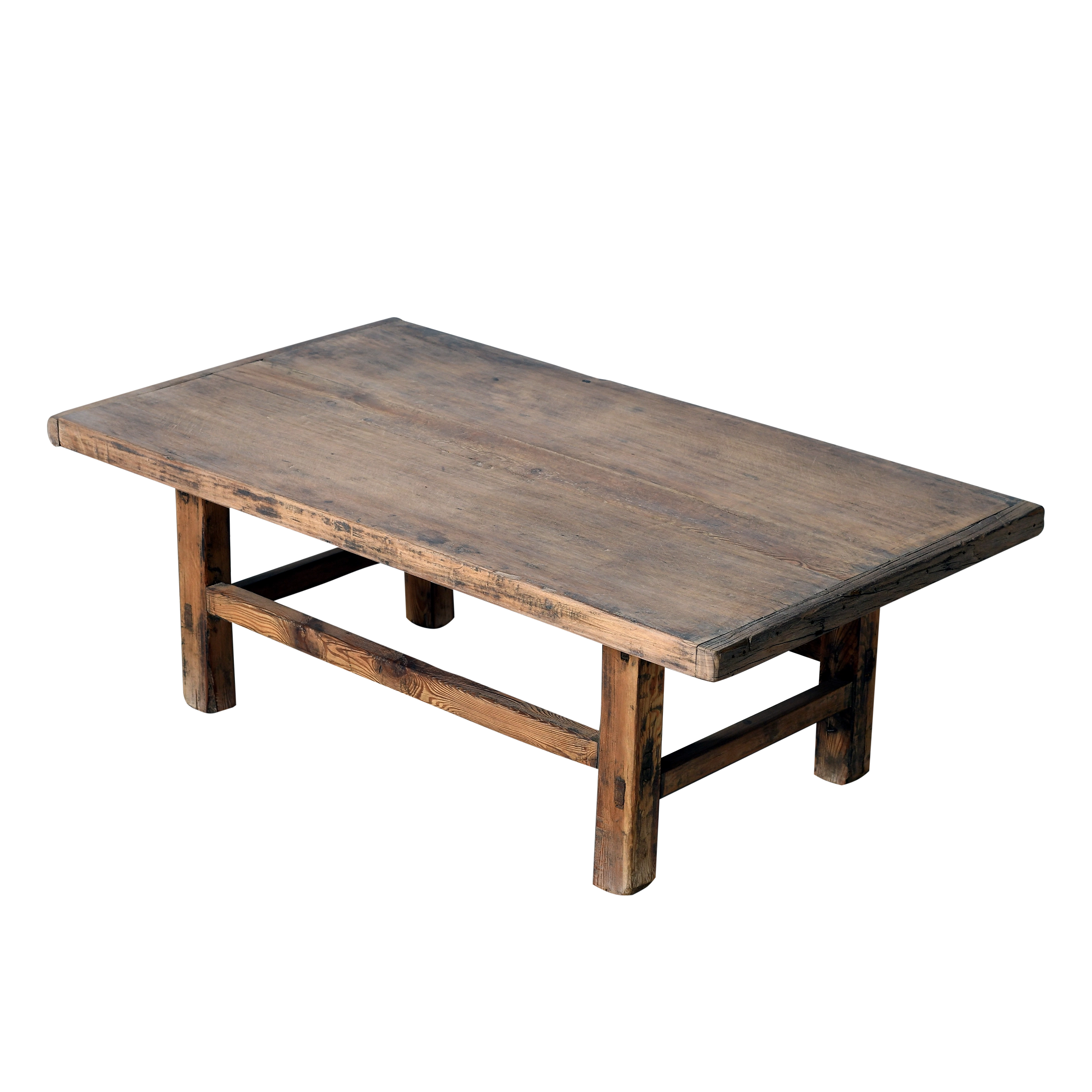 Taigu - Table basse ancienne en orme n°2 - vue 2