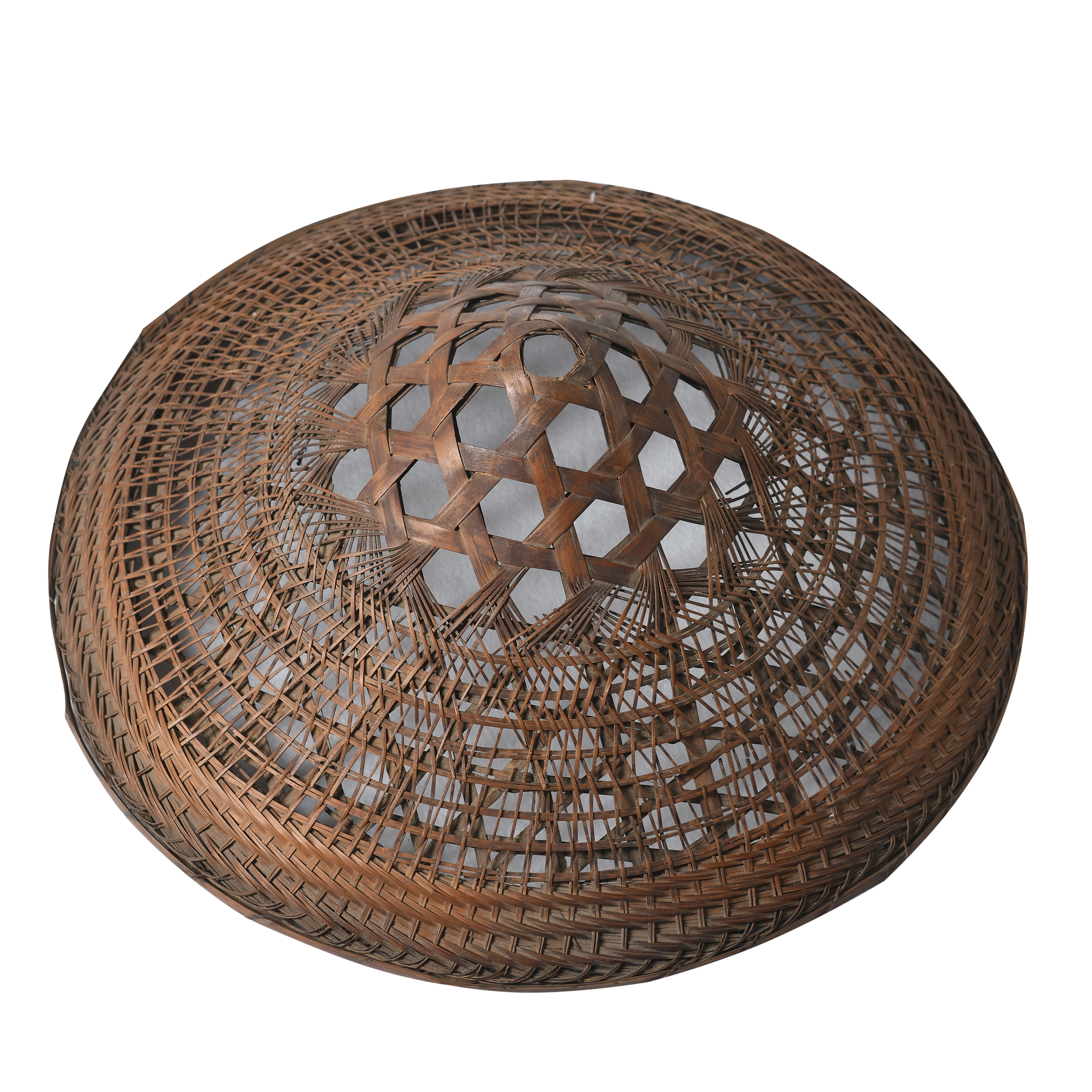 Taizi - Chapeau ancien en bambou tressé n°7