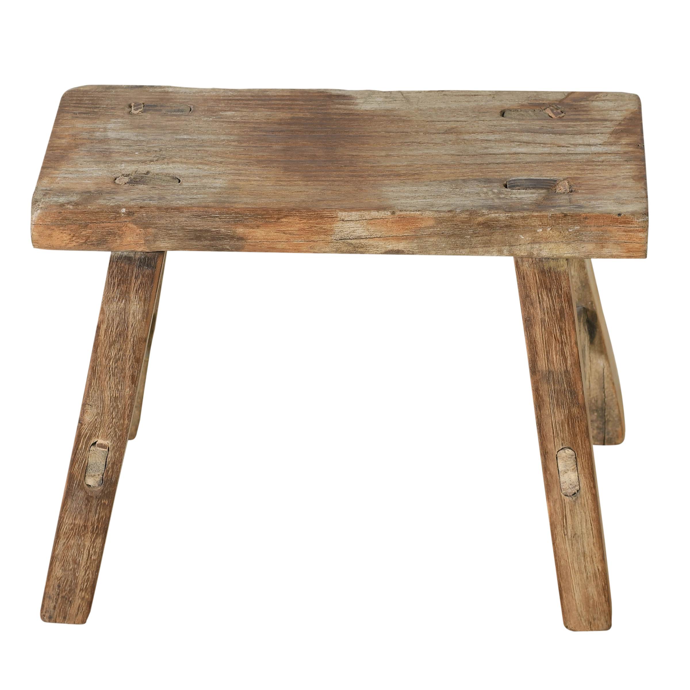 Nuo - Mini tabouret ancien en orme n°65