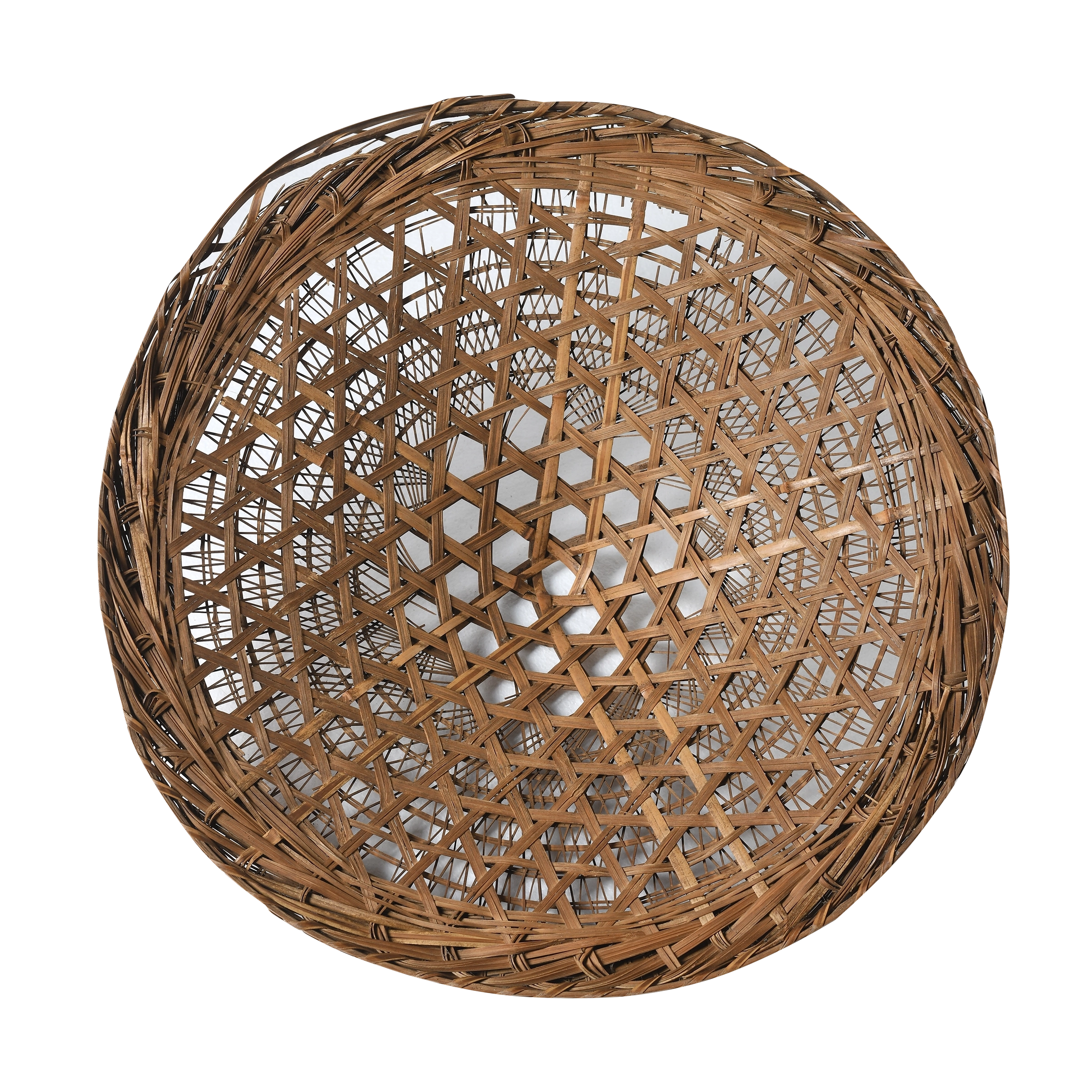 Taizi - Chapeau ancien en bambou tressé n°4 - vue 2