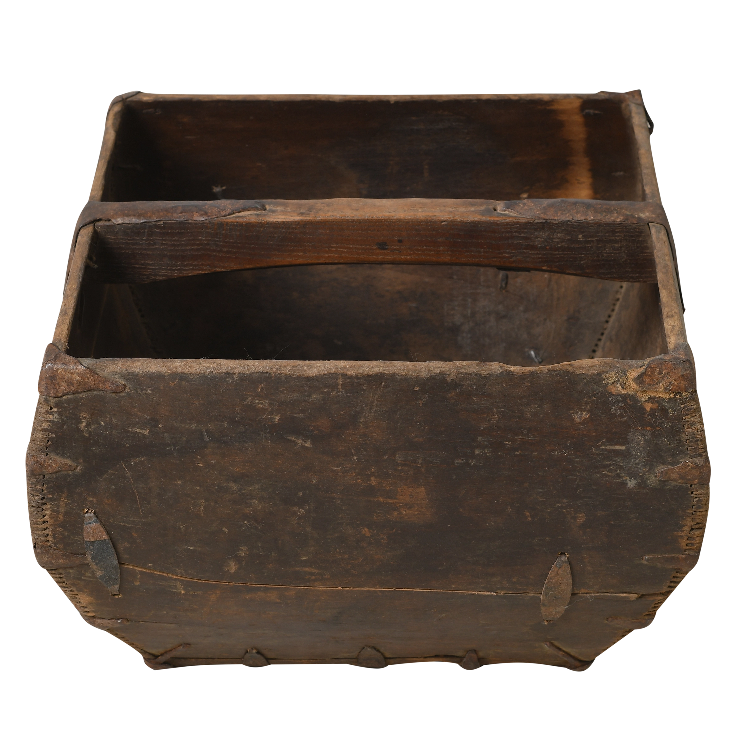 Naguo - Panier utilitaire ancien en pin n°4