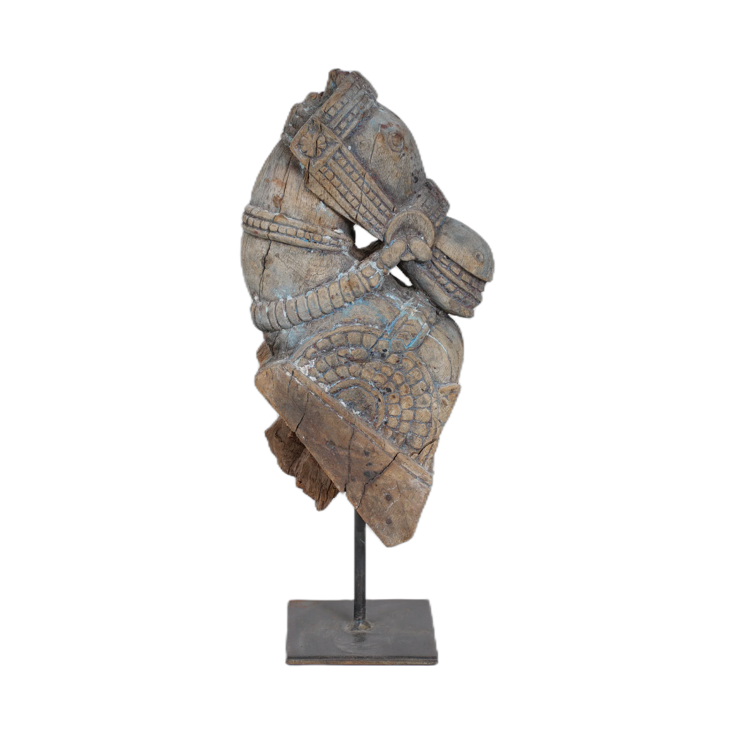 Tejas - Protomé de cheval en bois n°19 - vue 4