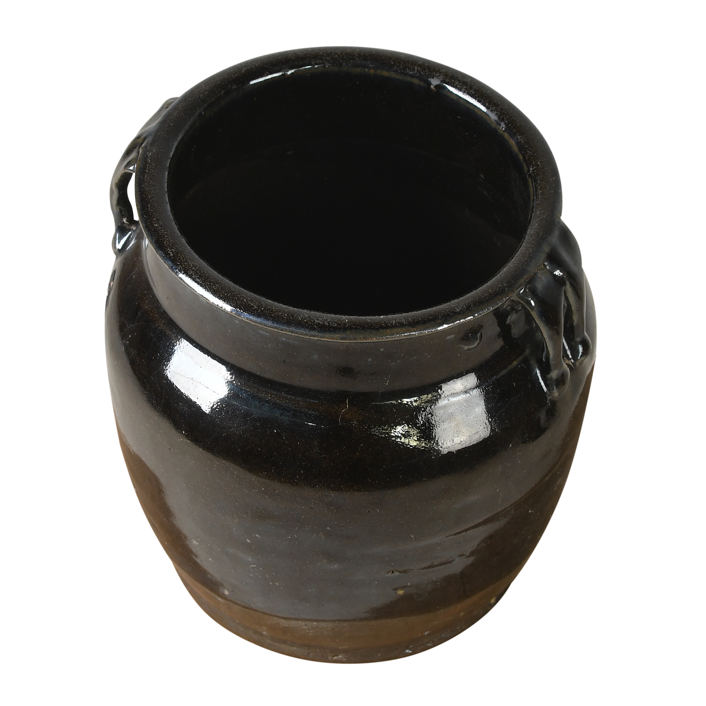 Hú - Pot à confit chinois émaillé noir n°3 - vue 2