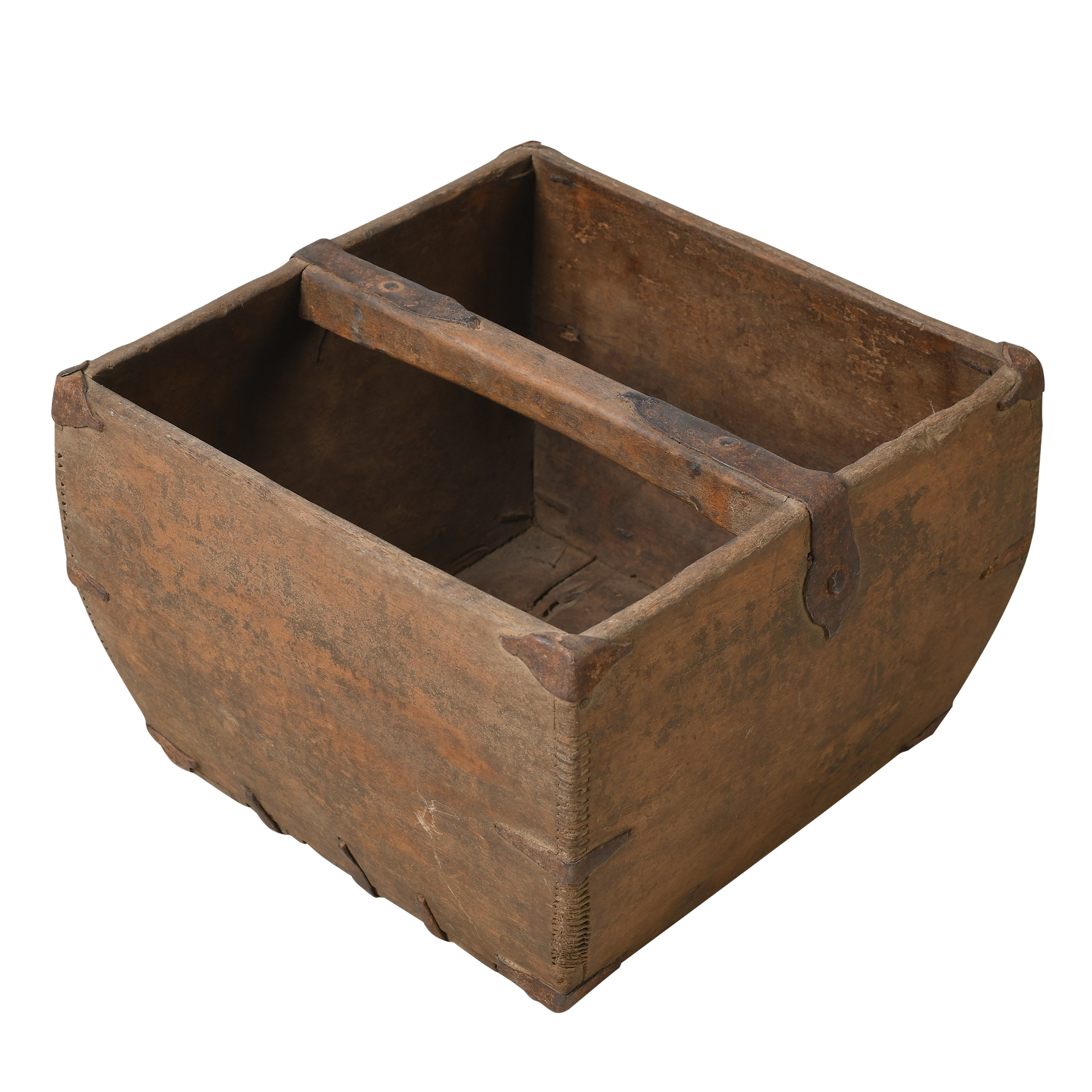 Naguo - Panier utilitaire ancien en pin n°3 - vue 2