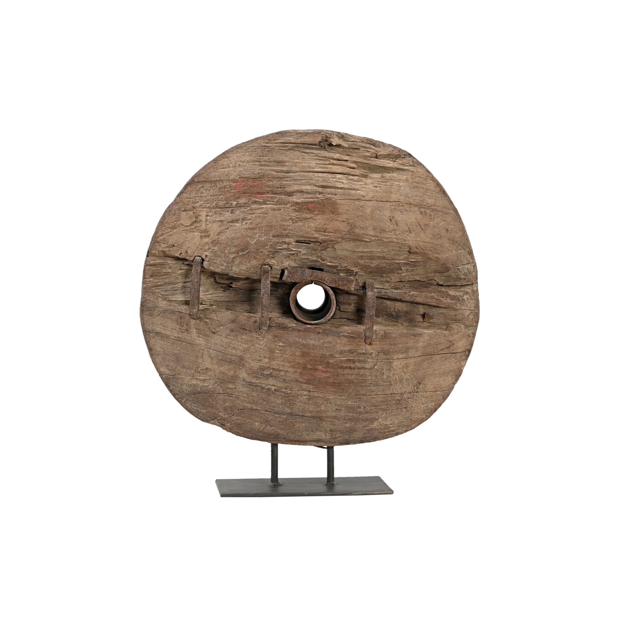 Pahiya - Ancienne roue décorative en bois n°24 - vue 2