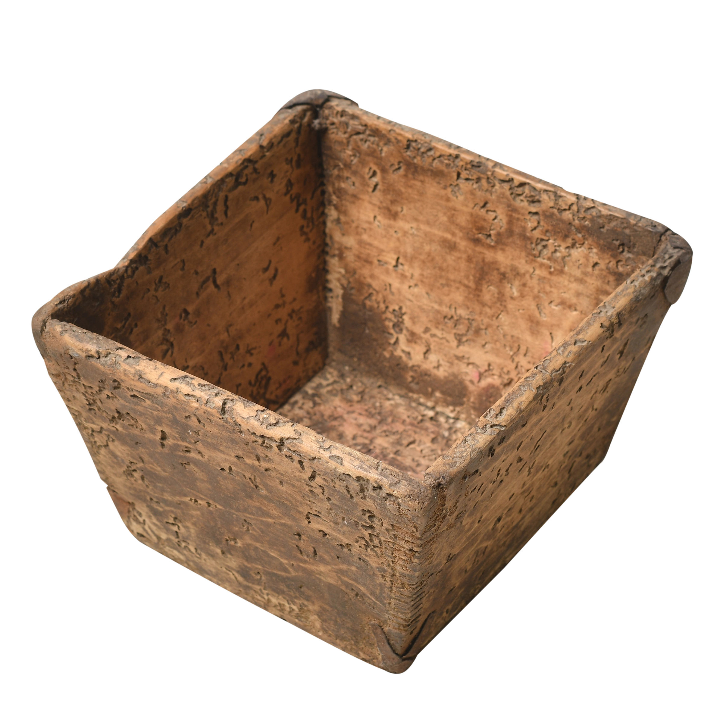 Jian - Panier carré en pin ancien n°11 - vue 2