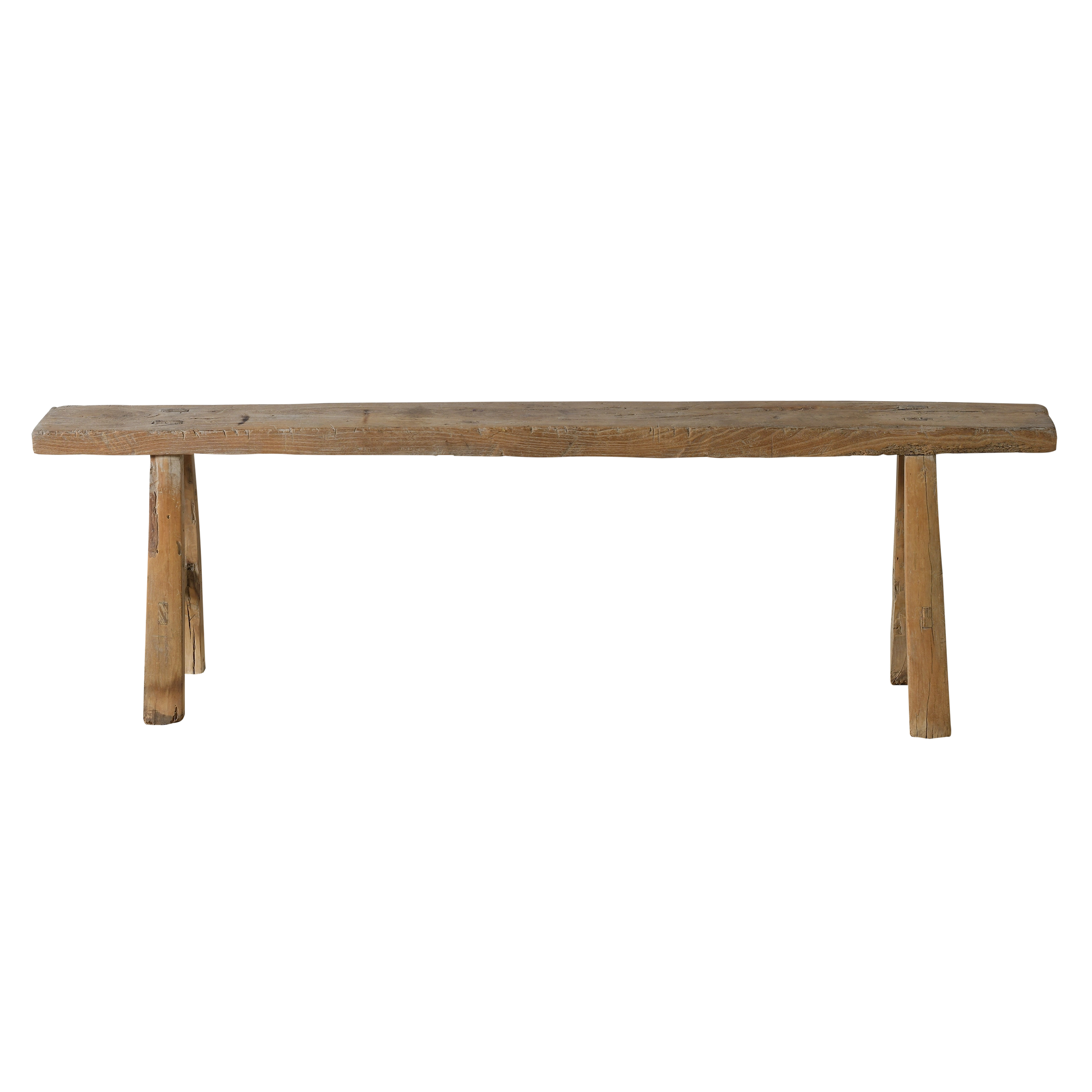 Yun - Ancien banc fin chinois en orme n°29